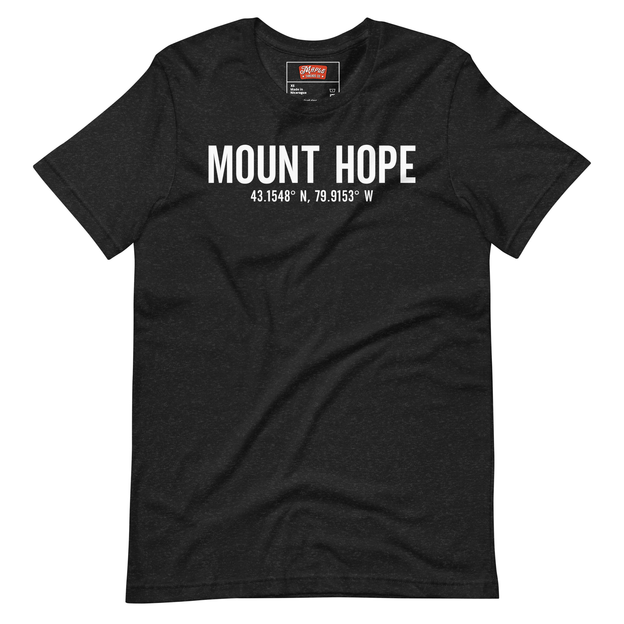 Unisex Mount Hope, Ontario Coordinates T-Shirt