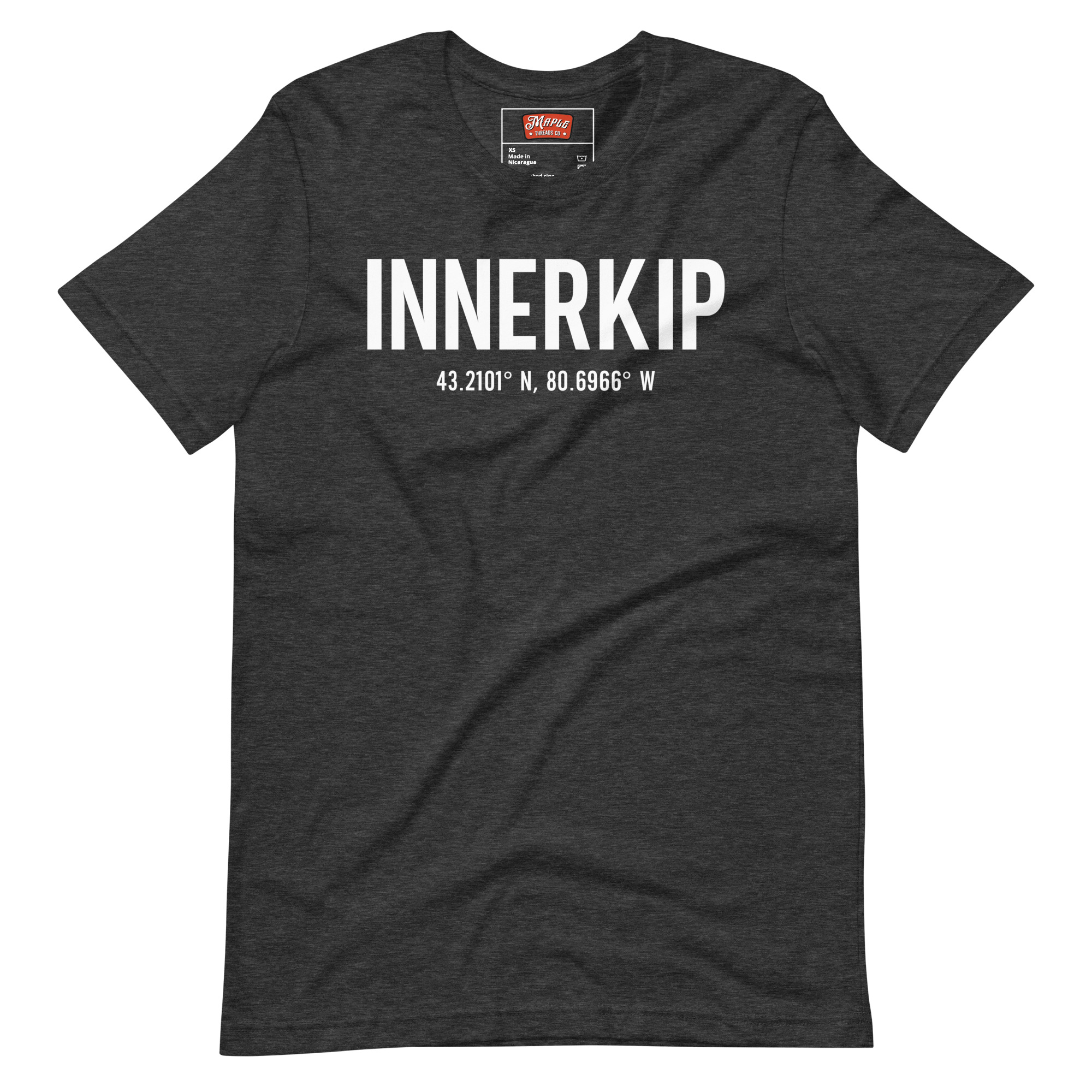 Unisex Innerkip, Ontario Coordinates T-Shirt - Image 4
