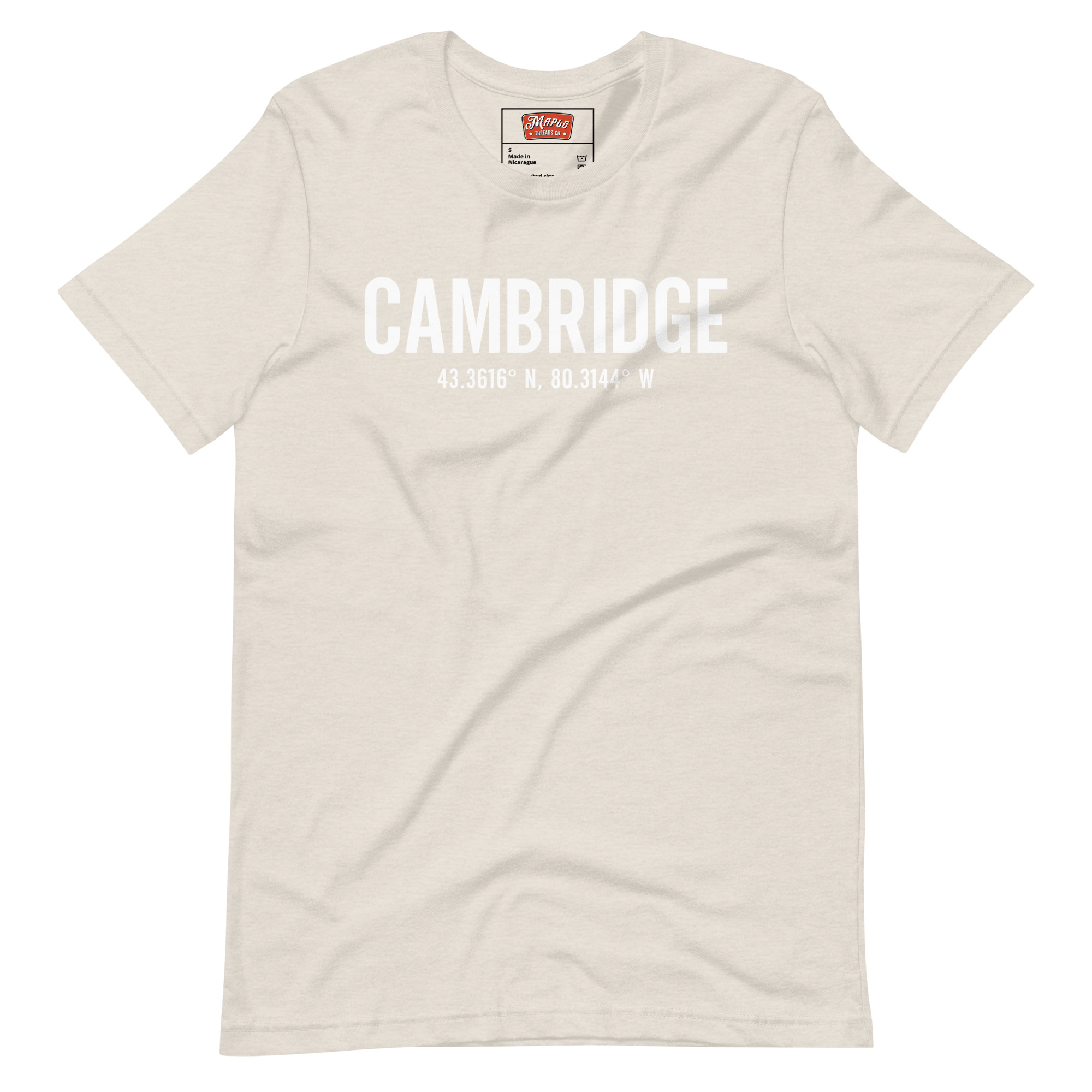 Unisex Cambridge, Ontario Coordinates T-Shirt - Image 21