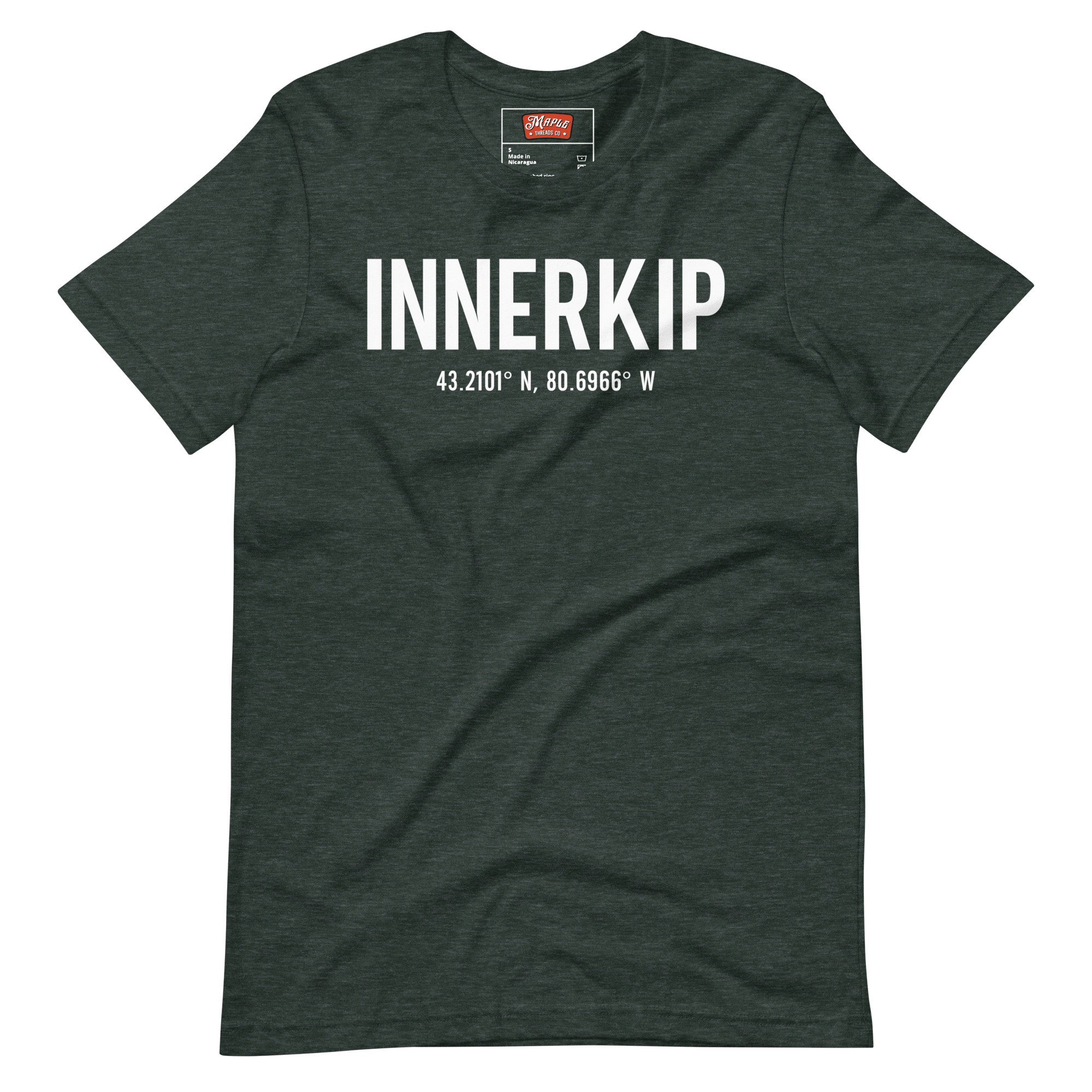 Unisex Innerkip, Ontario Coordinates T-Shirt - Image 3