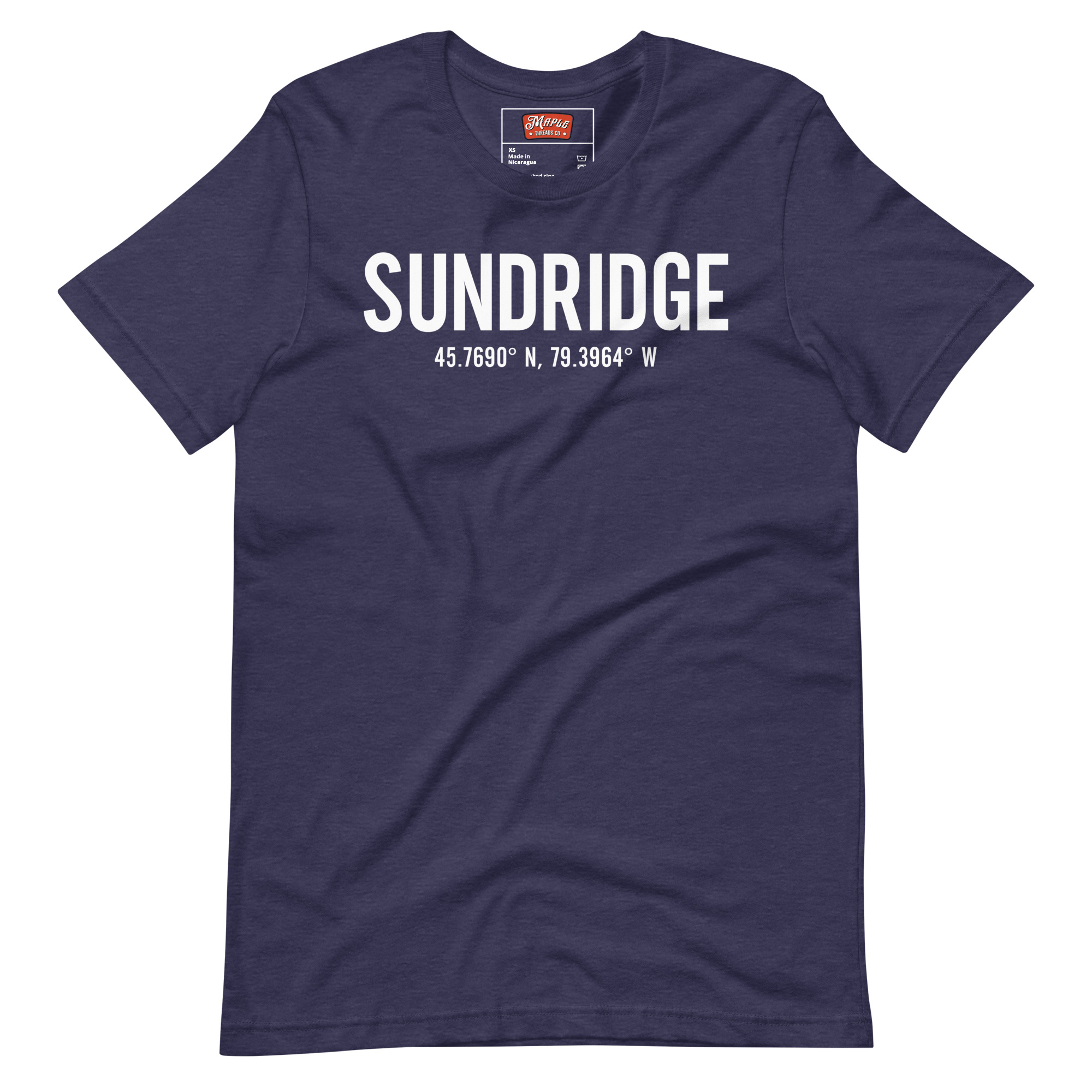 Unisex Sundridge, Ontario Coordinates T-Shirt - Image 3