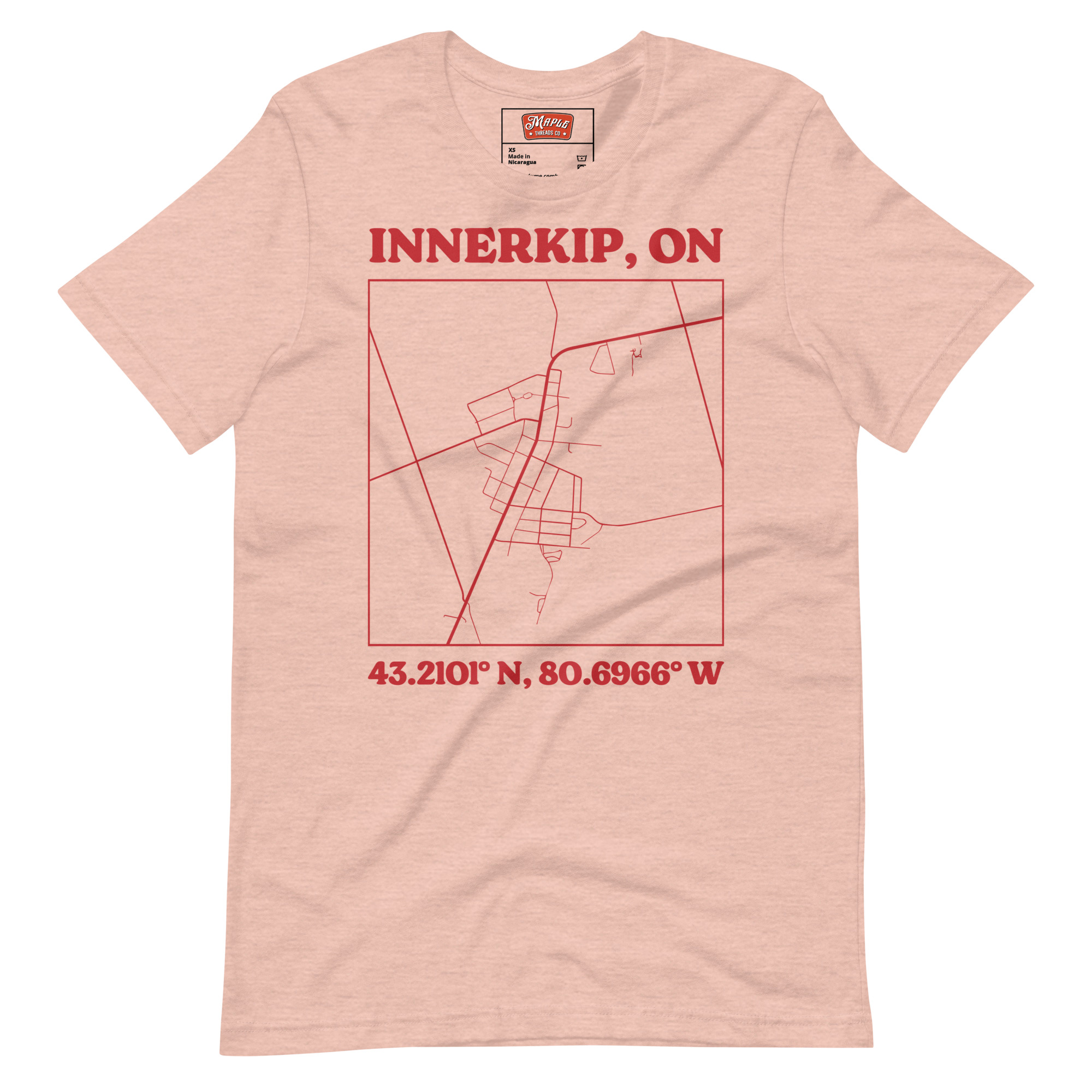 Unisex Innerkip, Ontario Map T-Shirt - Image 15