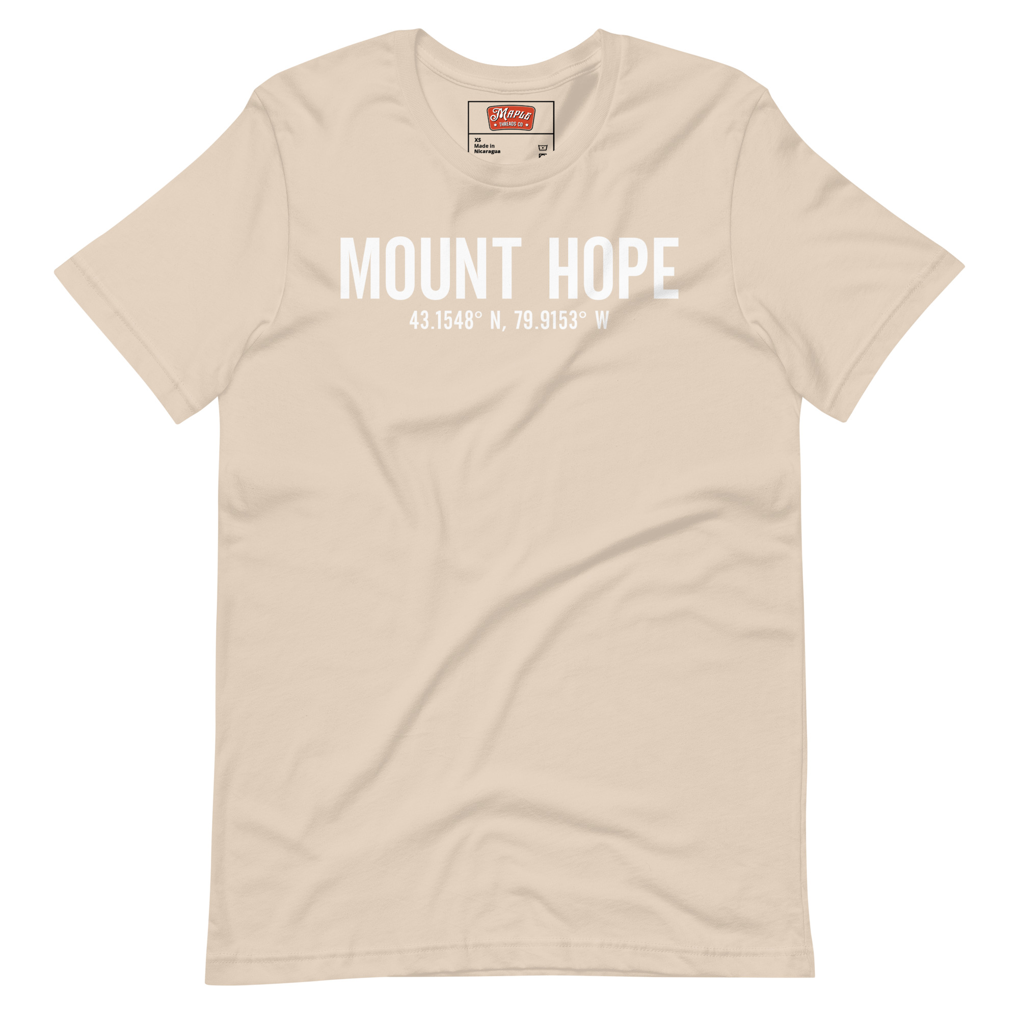 Unisex Mount Hope, Ontario Coordinates T-Shirt - Image 17