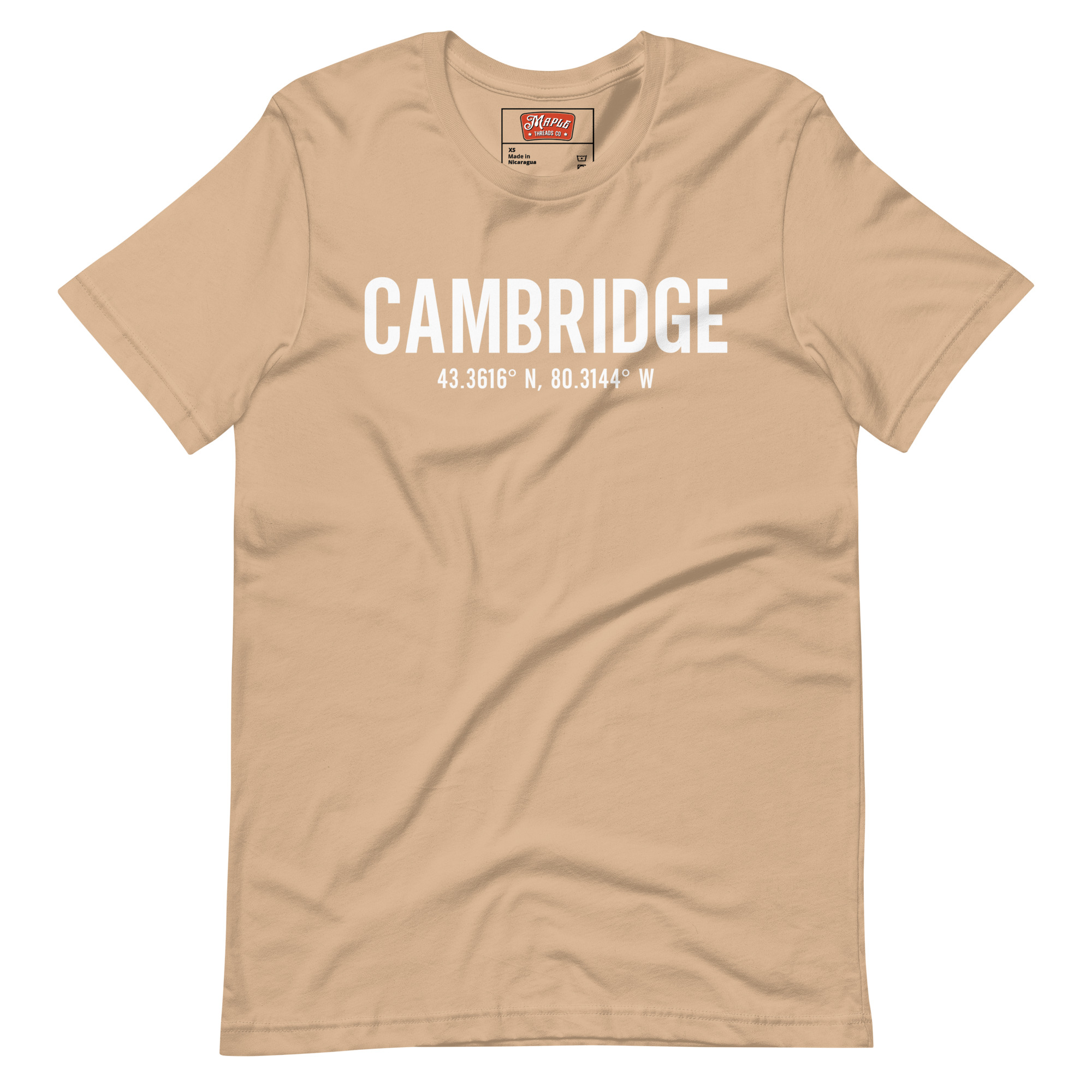Unisex Cambridge, Ontario Coordinates T-Shirt - Image 15