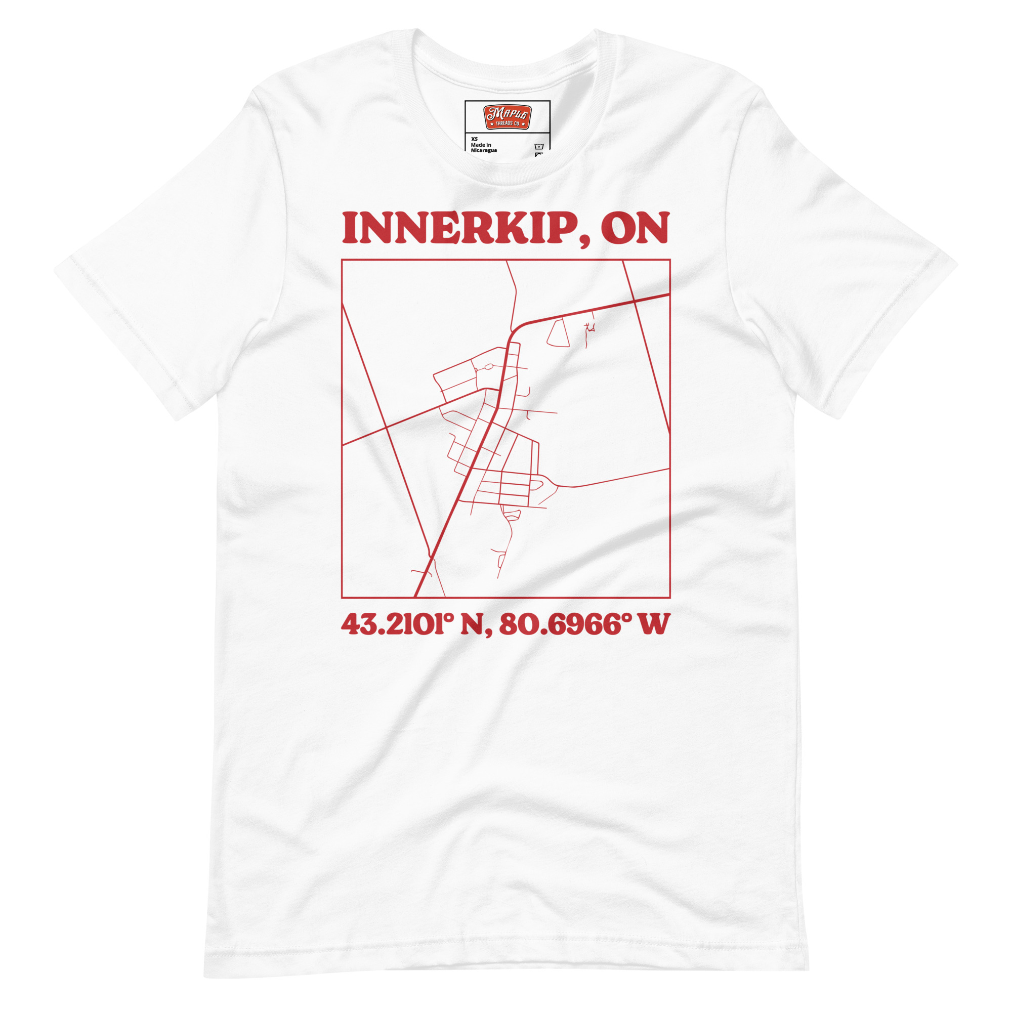 Unisex Innerkip, Ontario Map T-Shirt - Image 21