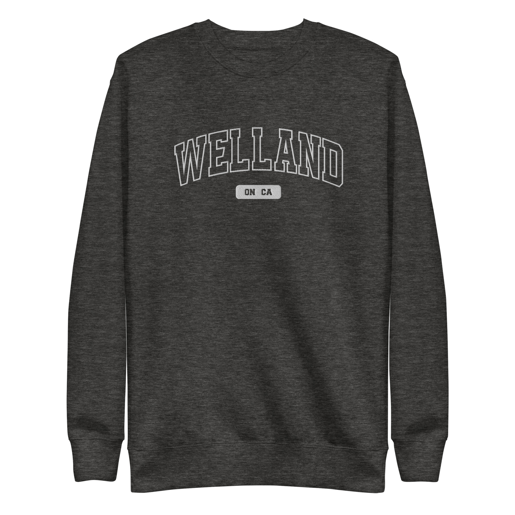 Unisex Welland, Ontario Embroidered Premium Sweatshirt - Image 3