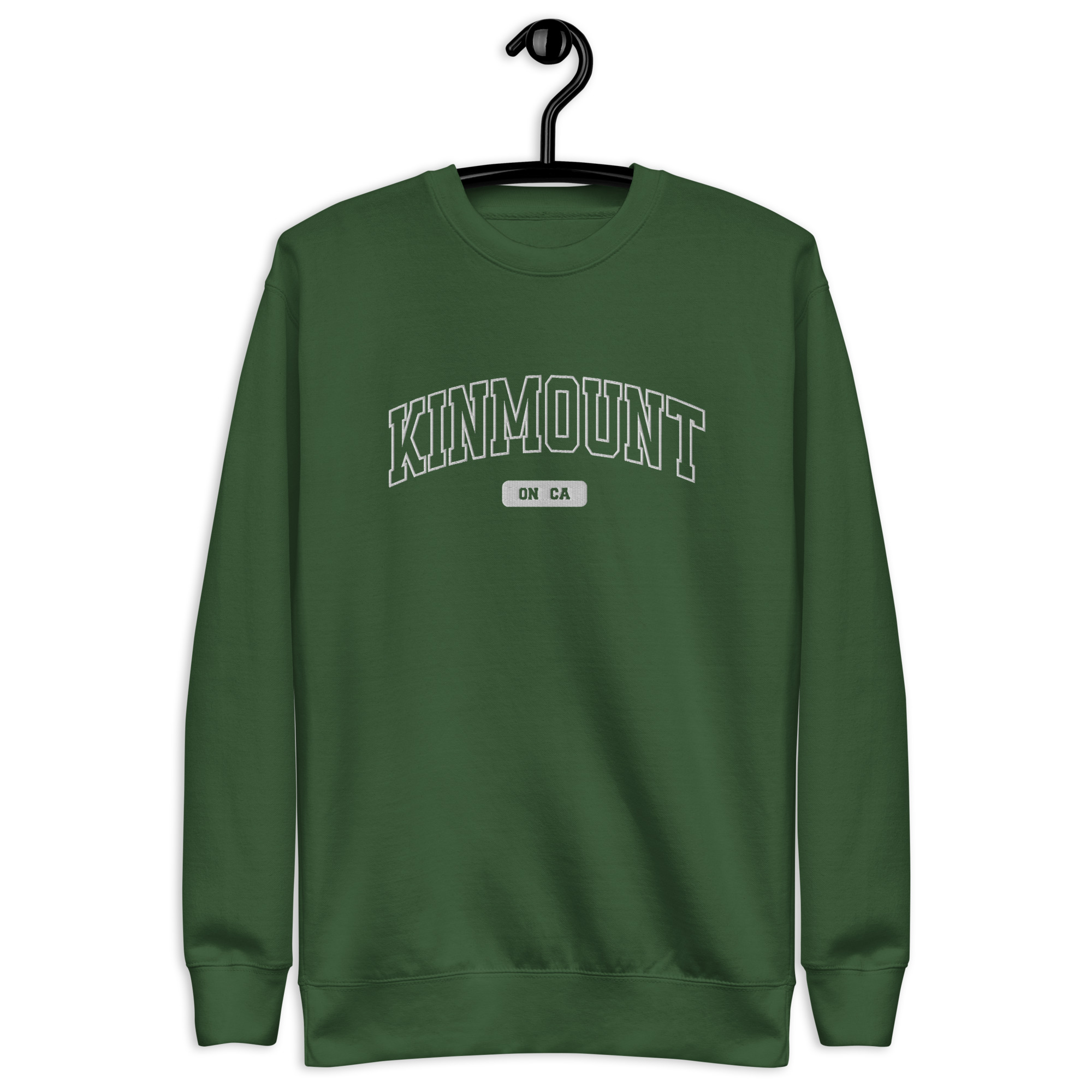Unisex Kinmount, Ontario Embroidered Premium Sweatshirt - Image 4