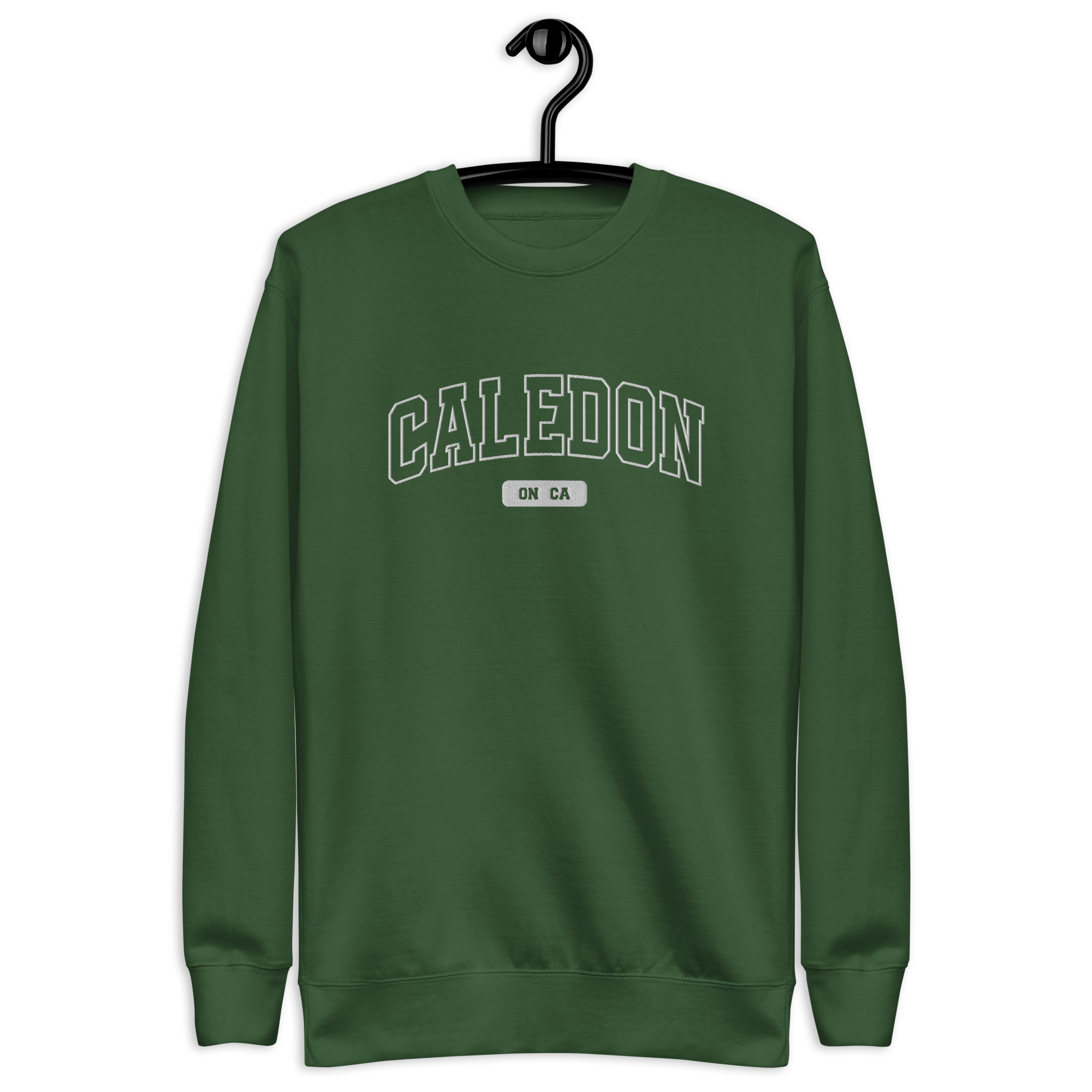 Unisex Caledon, Ontario Embroidered Premium Sweatshirt - Image 4