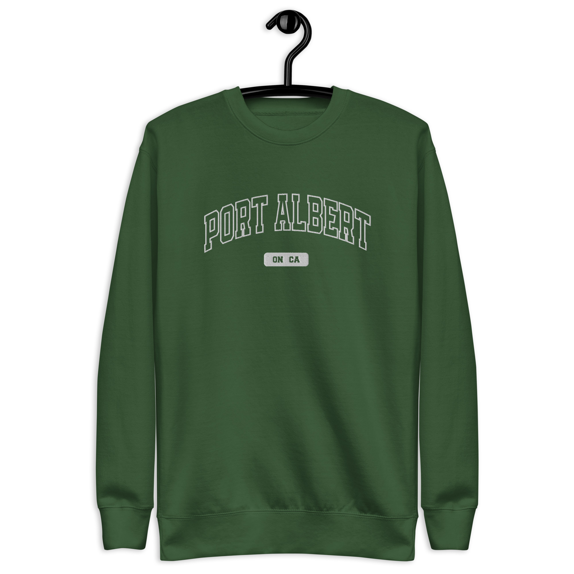 Unisex Port Albert, Ontario Embroidered Premium Sweatshirt - Image 4