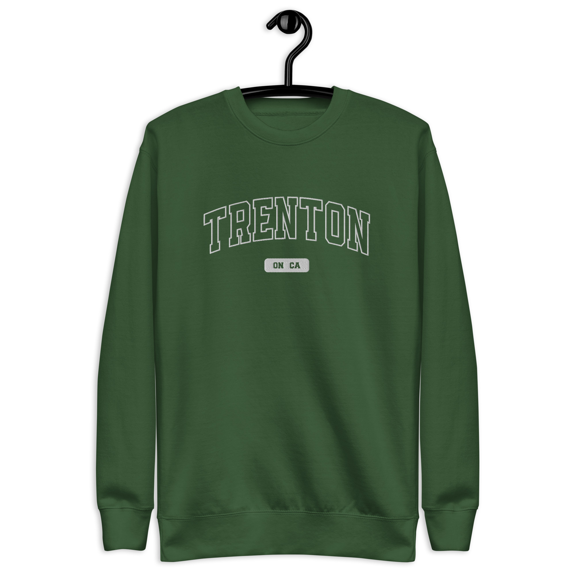 Unisex Trenton, Ontario Embroidered Premium Sweatshirt - Image 4