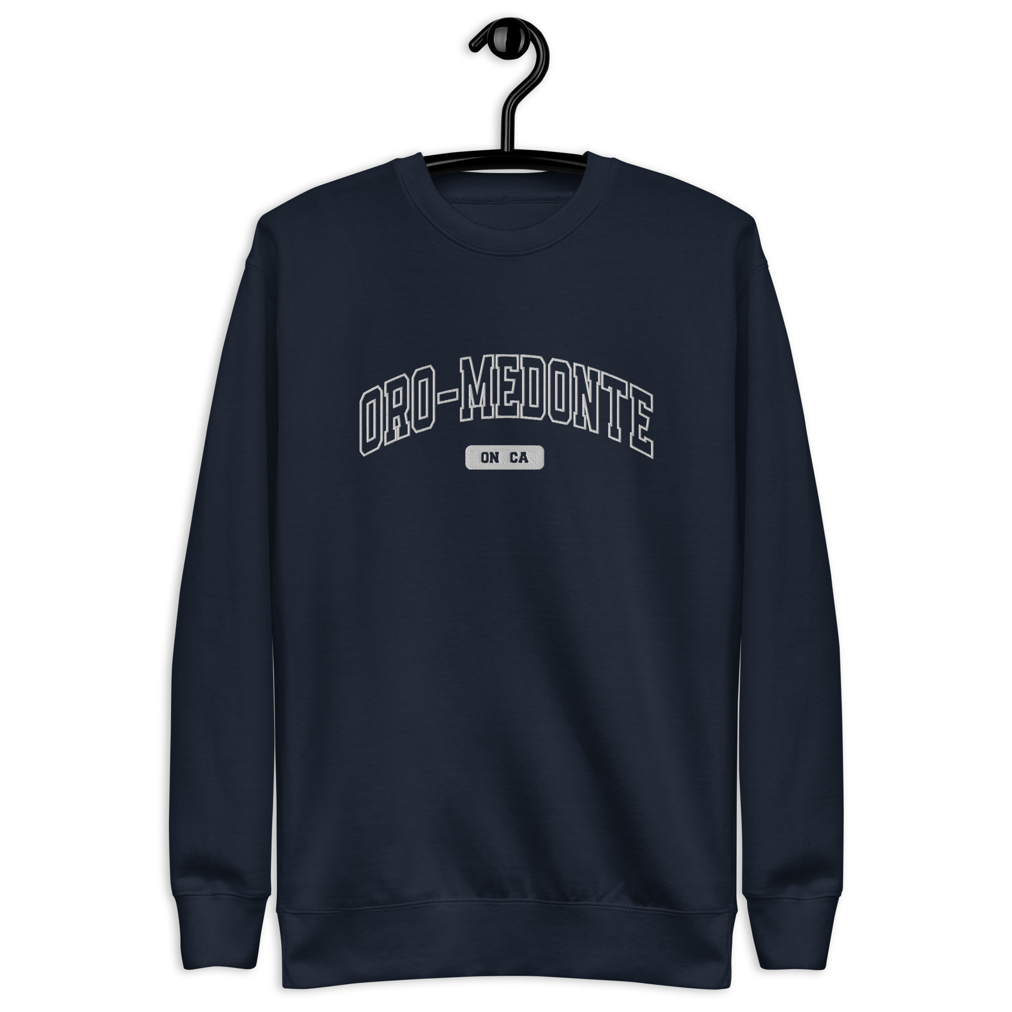 Unisex Oro-Medonte, Ontario Embroidered Premium Sweatshirt - Image 2