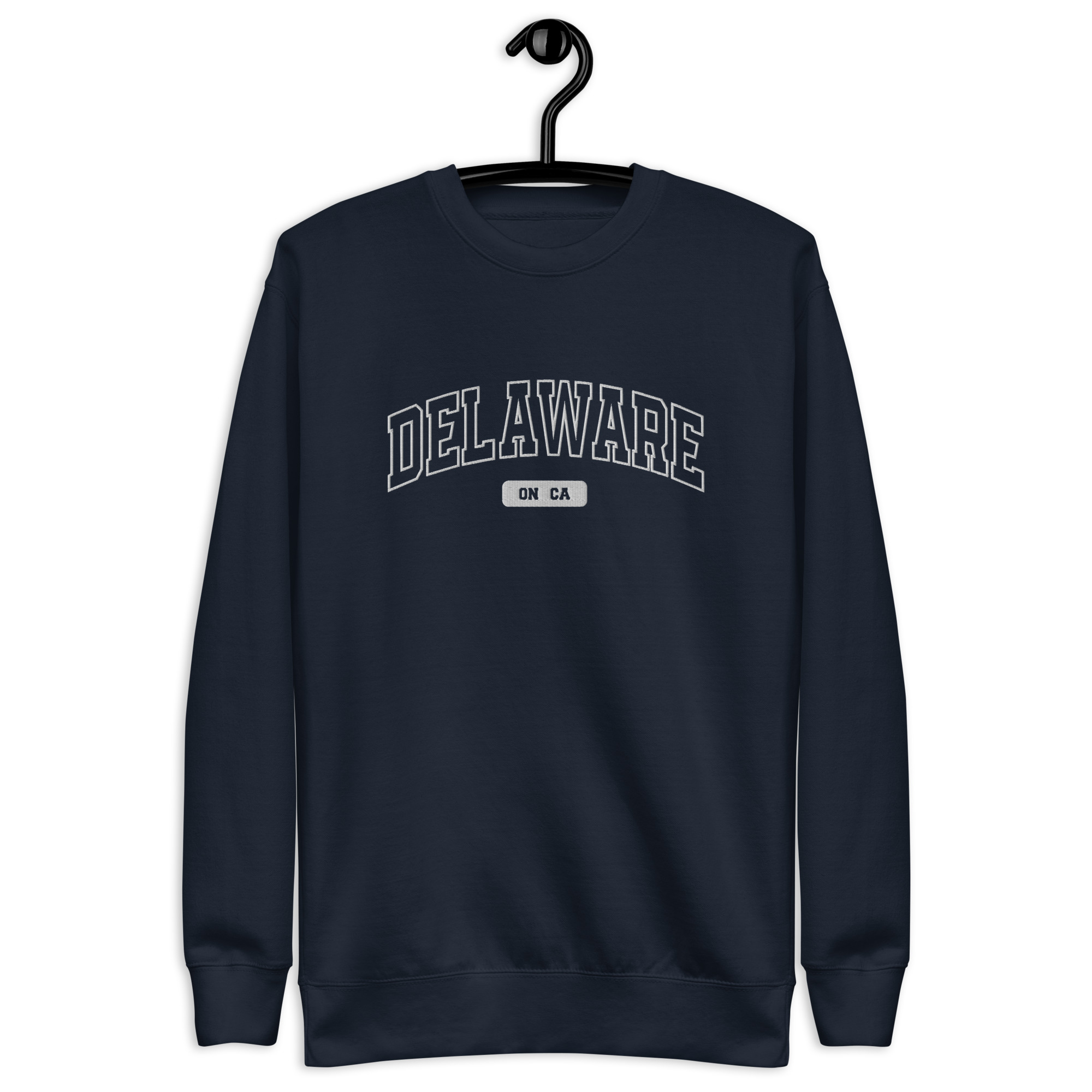Unisex Delaware, Ontario Embroidered Premium Sweatshirt - Image 2