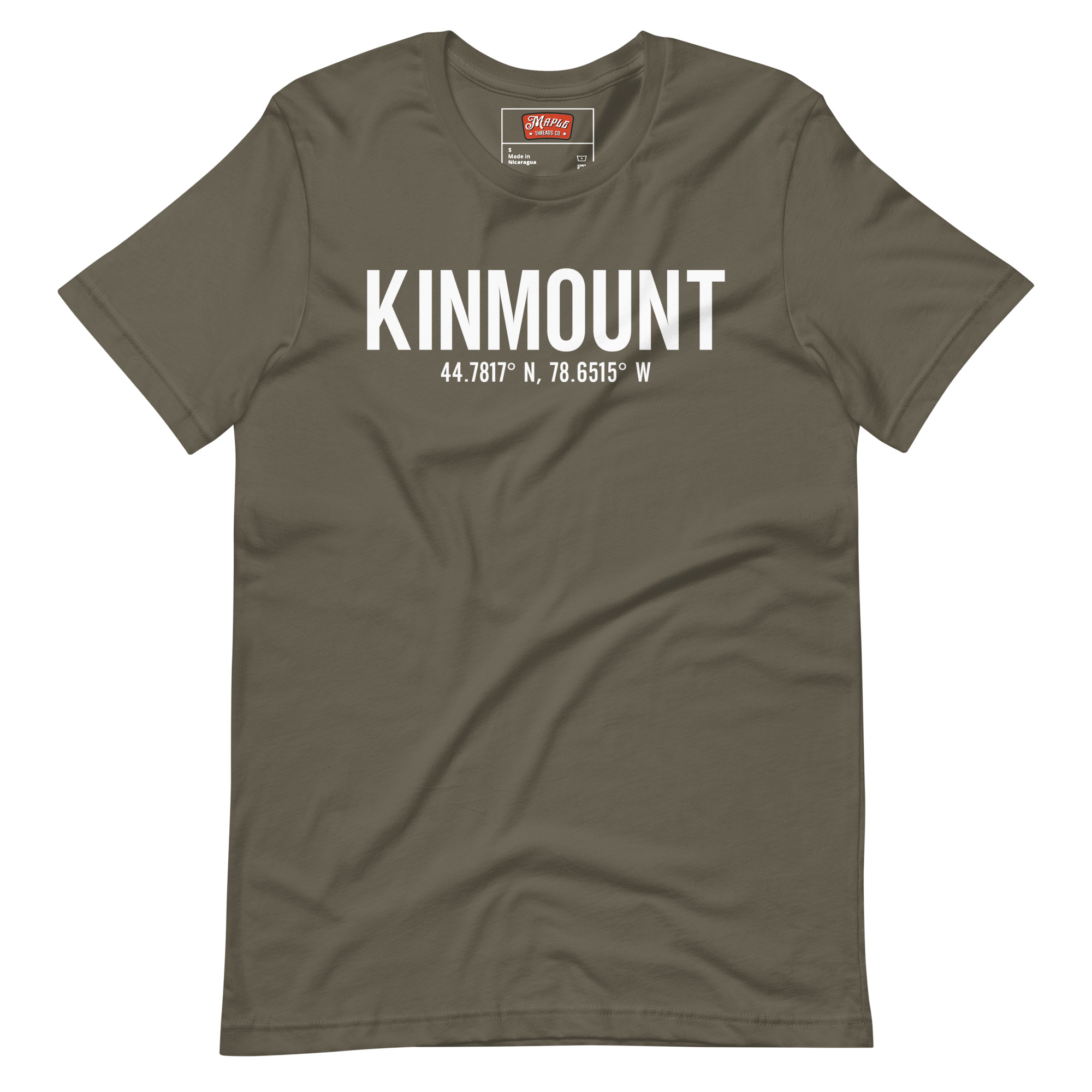 Unisex Kinmount, Ontario Coordinates T-Shirt - Image 11