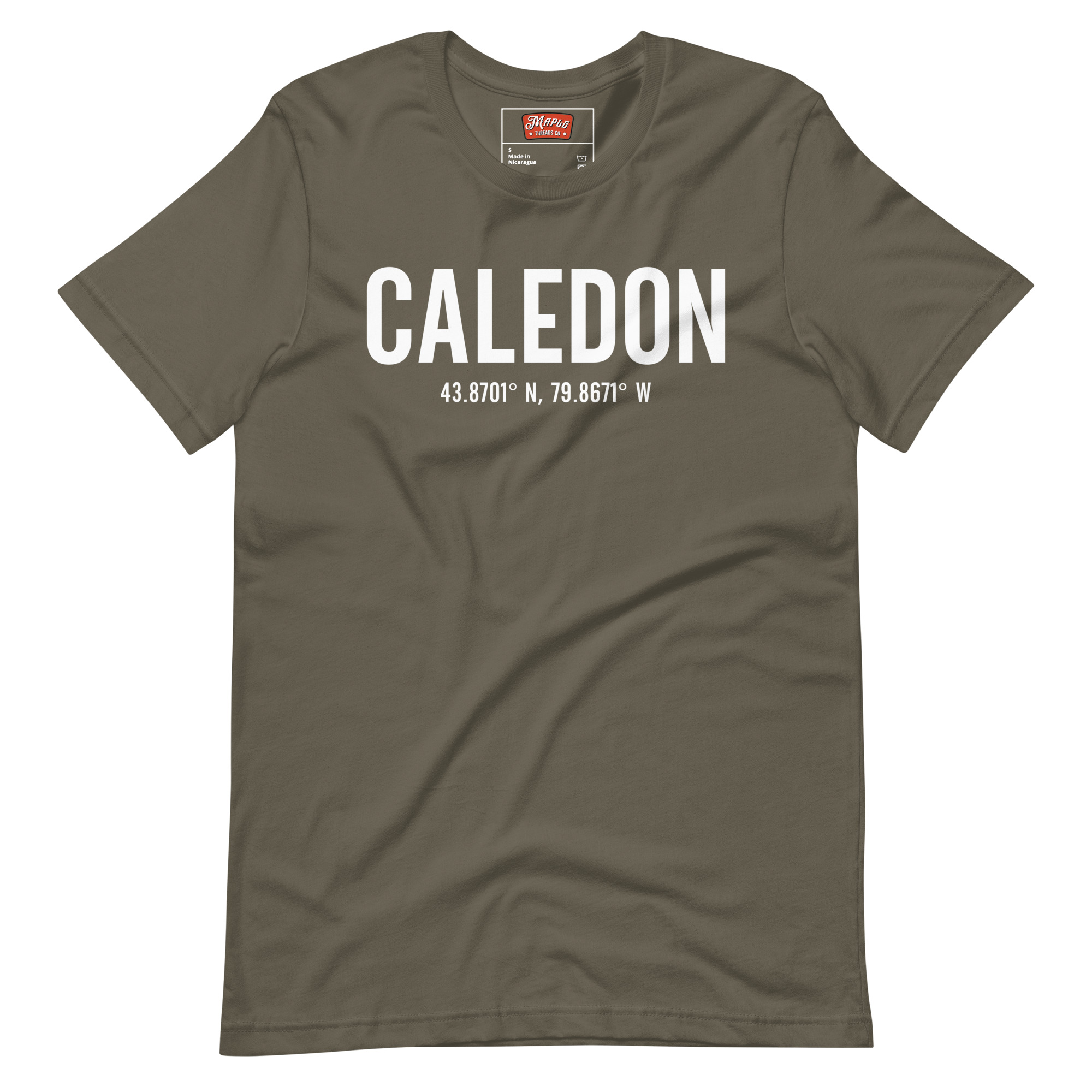 Unisex Caledon, Ontario Coordinates T-Shirt - Image 6