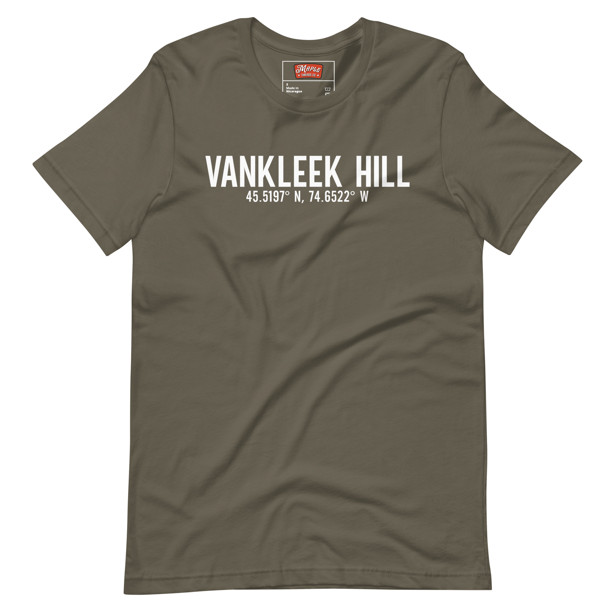 Unisex Vankleek Hill, Ontario Coordinates T-Shirt - Image 6