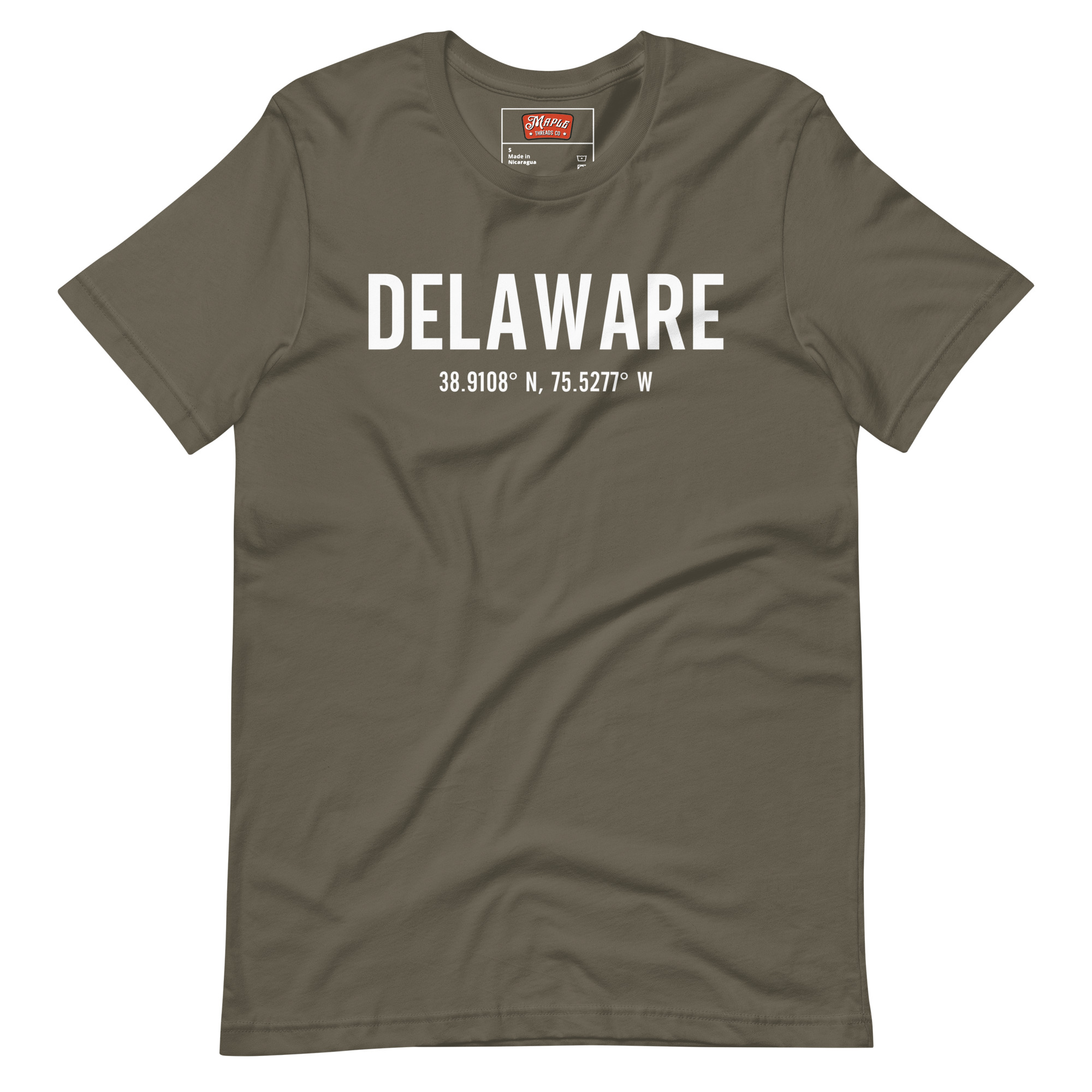 Unisex Delaware, Ontario Coordinates T-Shirt - Image 6