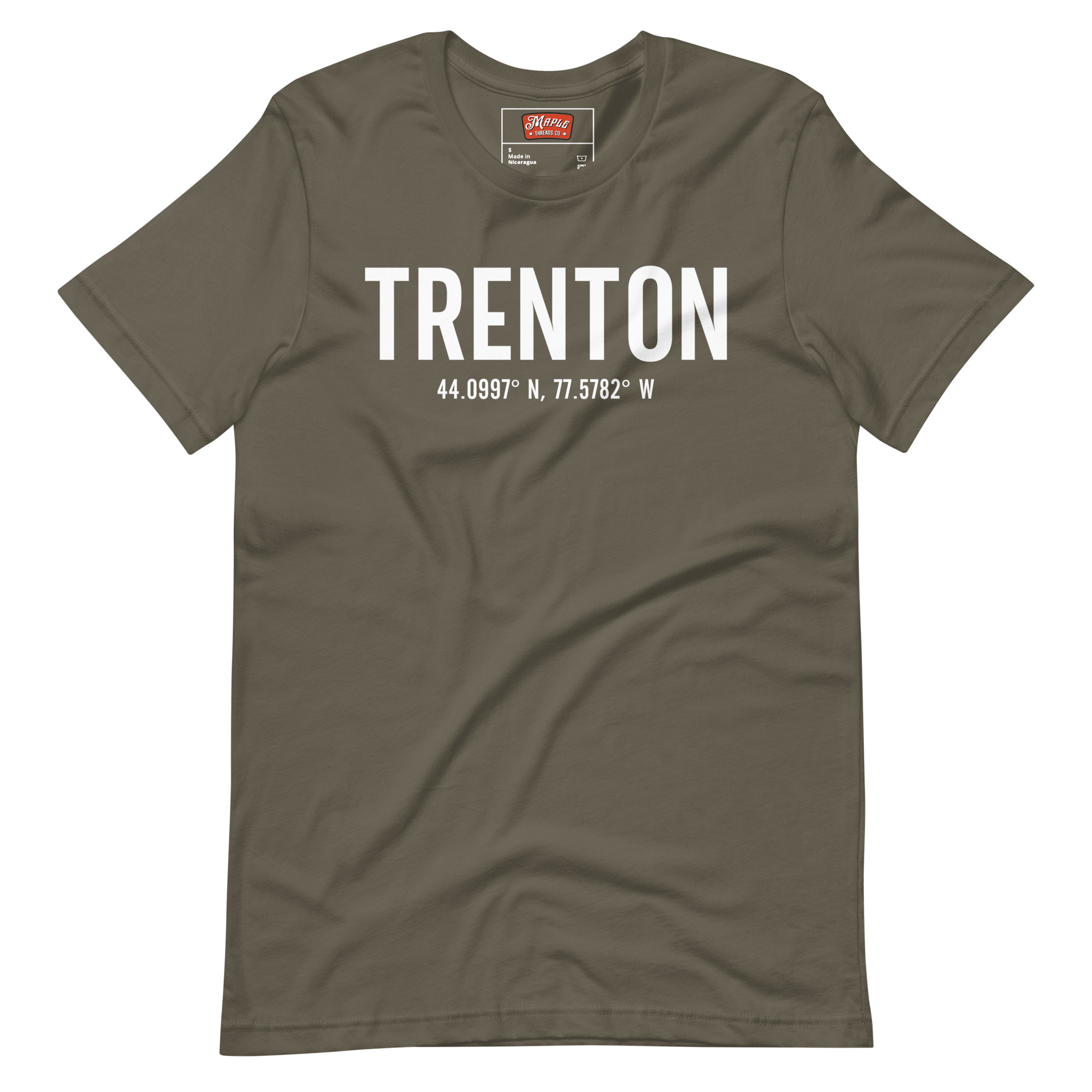 Unisex Trenton, Ontario Coordinates T-Shirt - Image 6