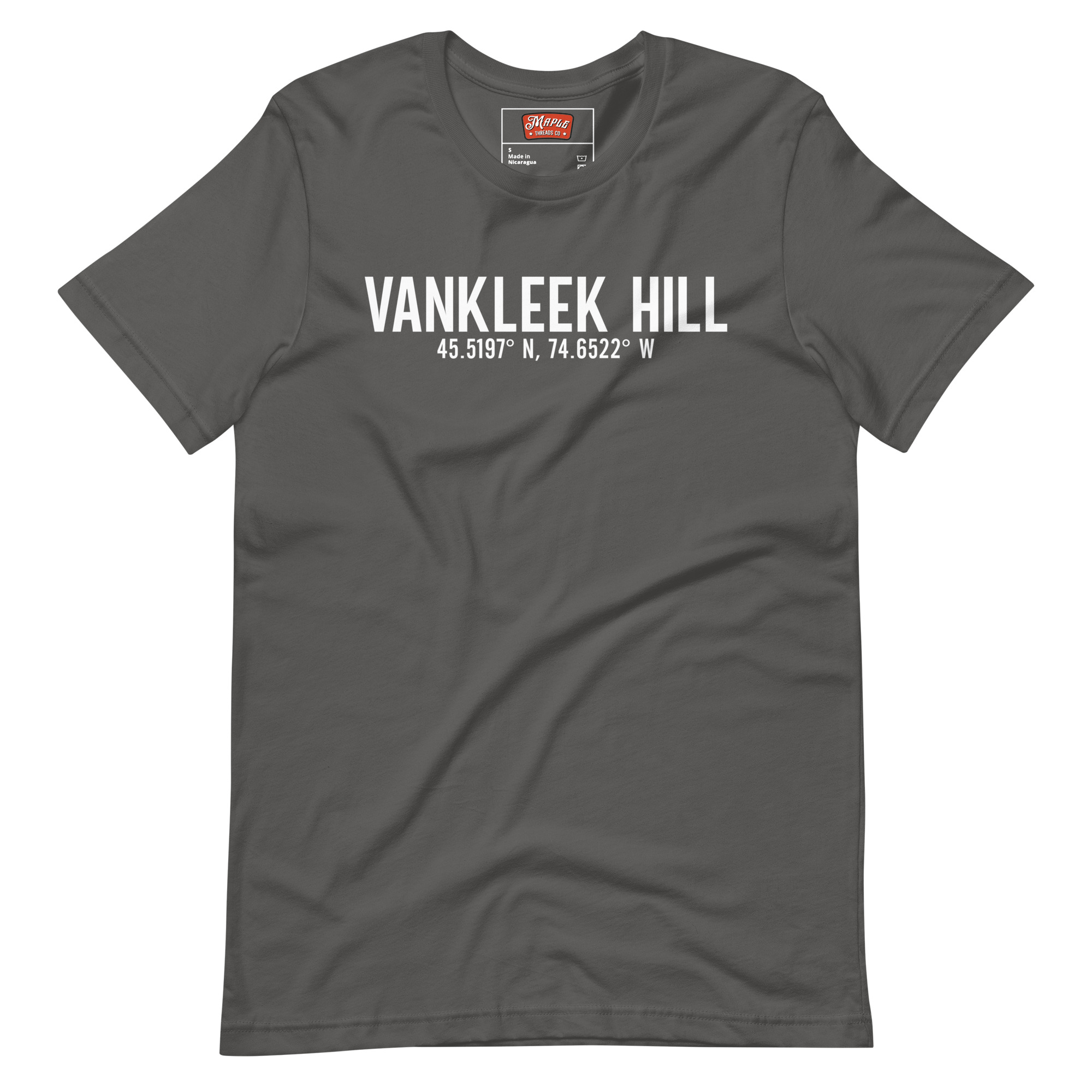 Unisex Vankleek Hill, Ontario Coordinates T-Shirt - Image 5