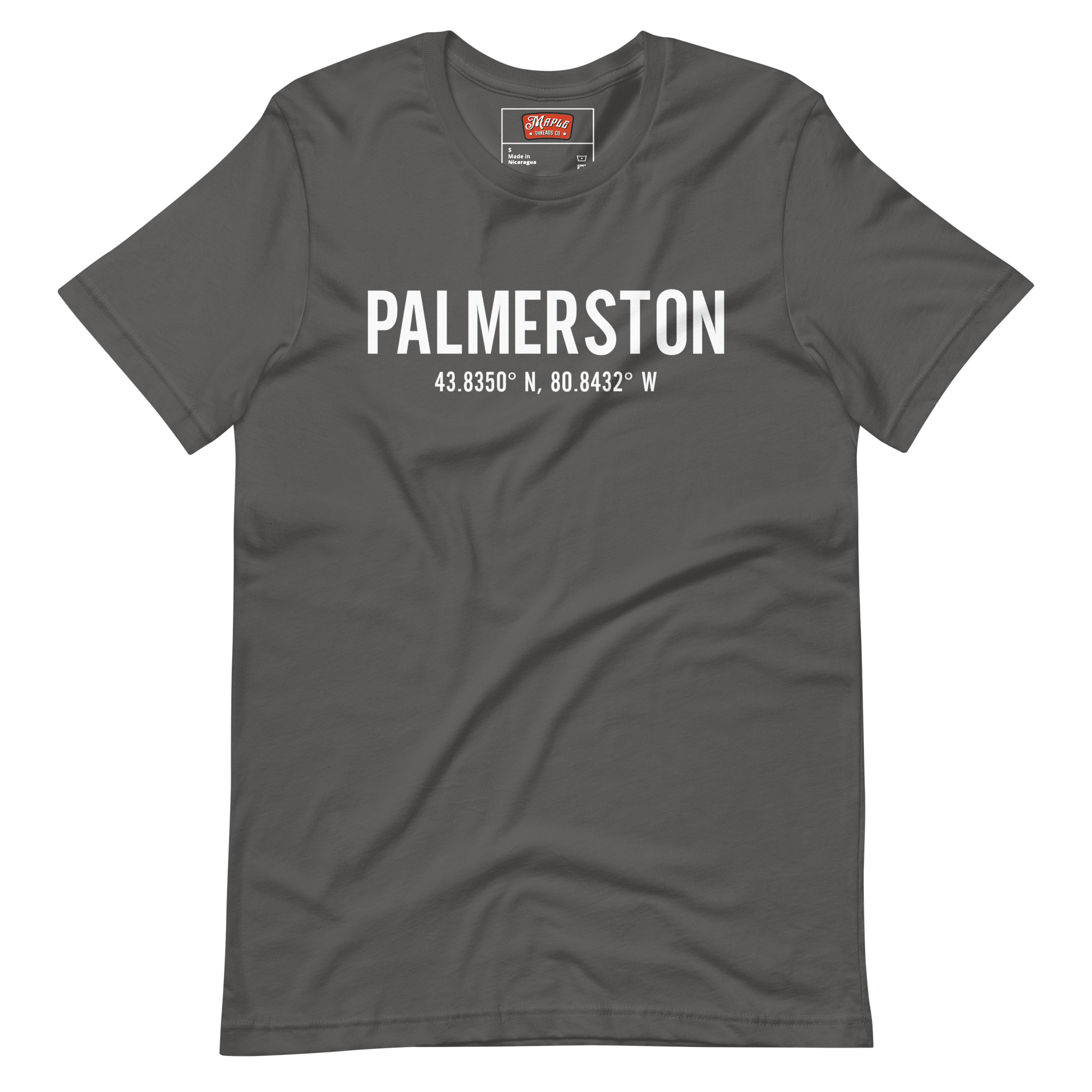 Unisex Palmerston, Ontario Coordinates T-Shirt - Image 5
