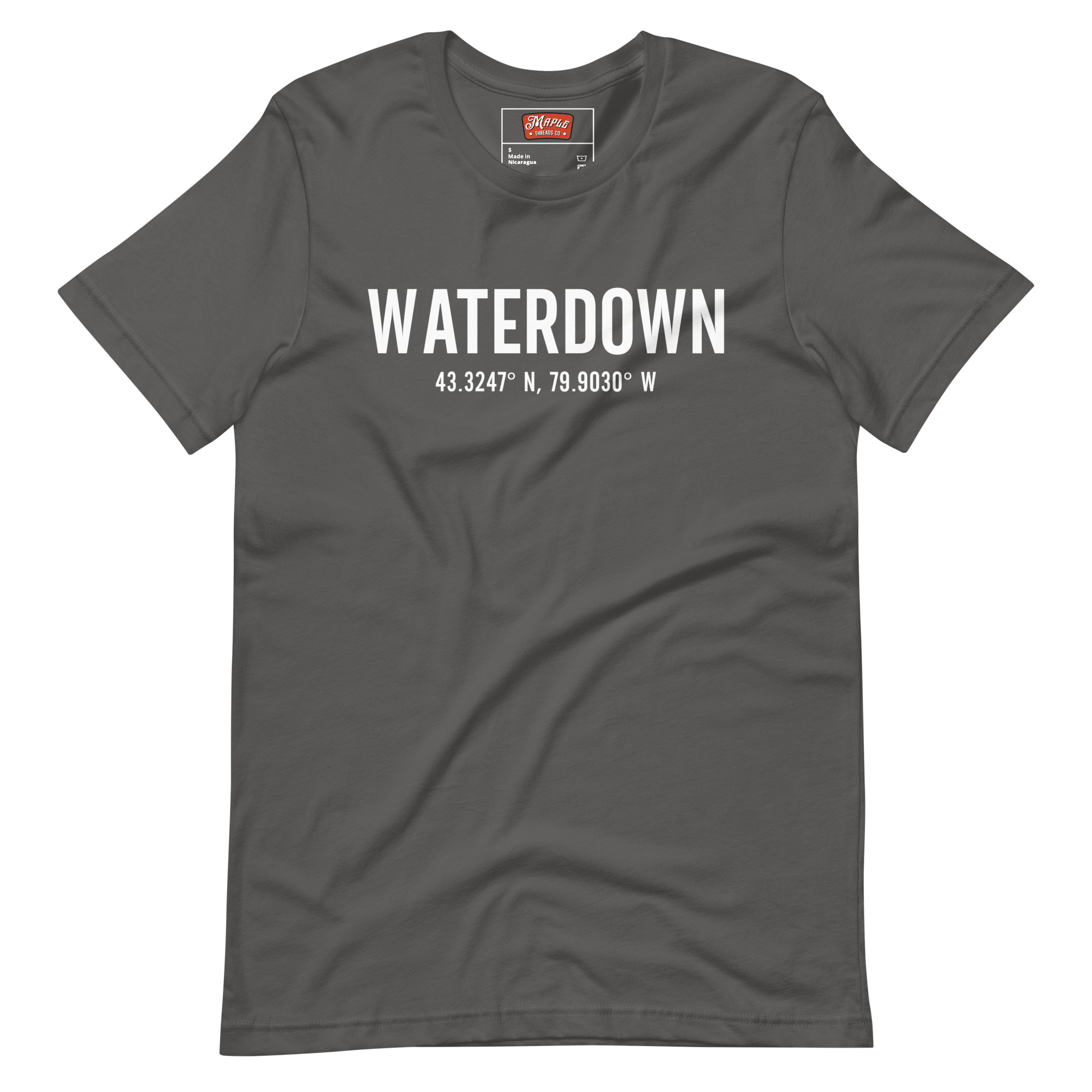 Unisex Waterdown, Ontario Coordinates T-Shirt - Image 5