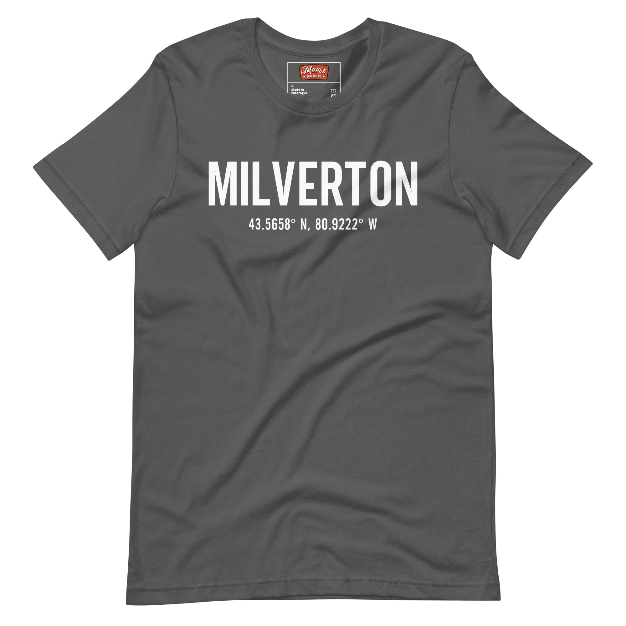 Unisex Milverton, Ontario Coordinates T-Shirt - Image 5