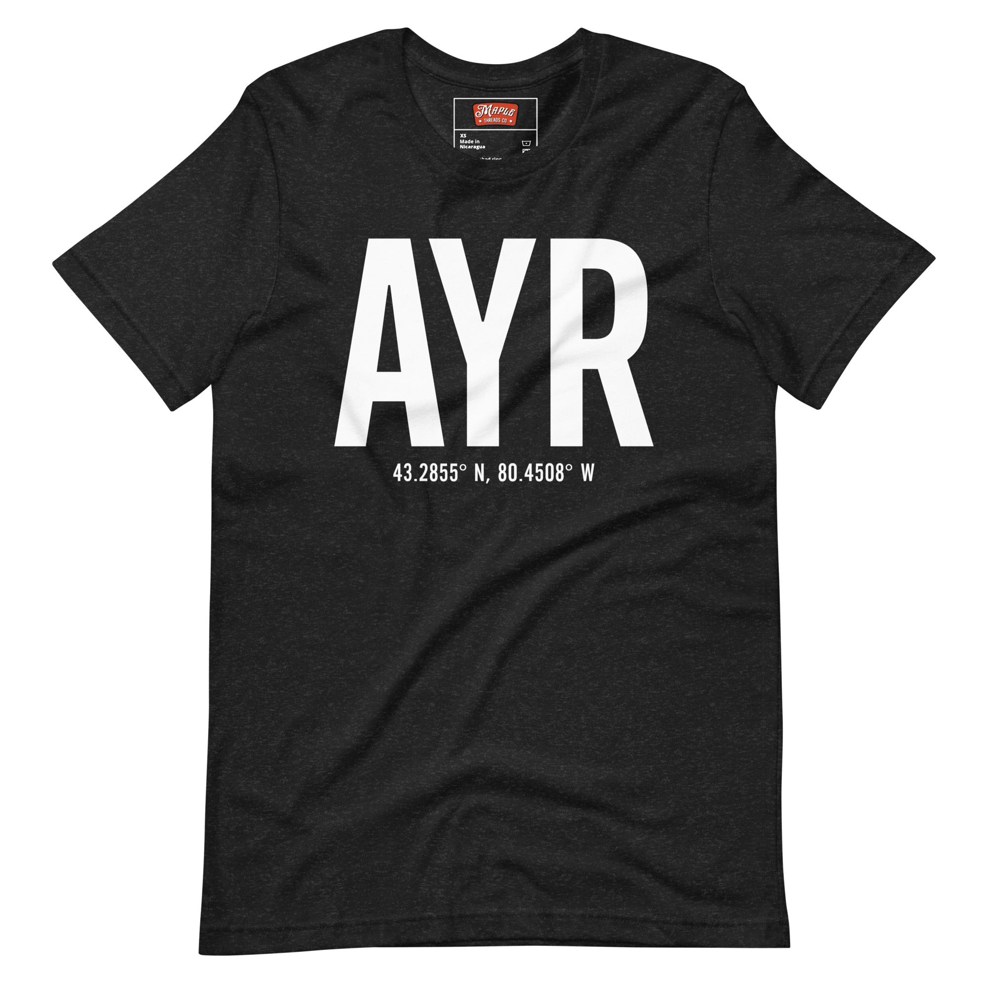 Unisex Ayr, Ontario Coordinates T-Shirt
