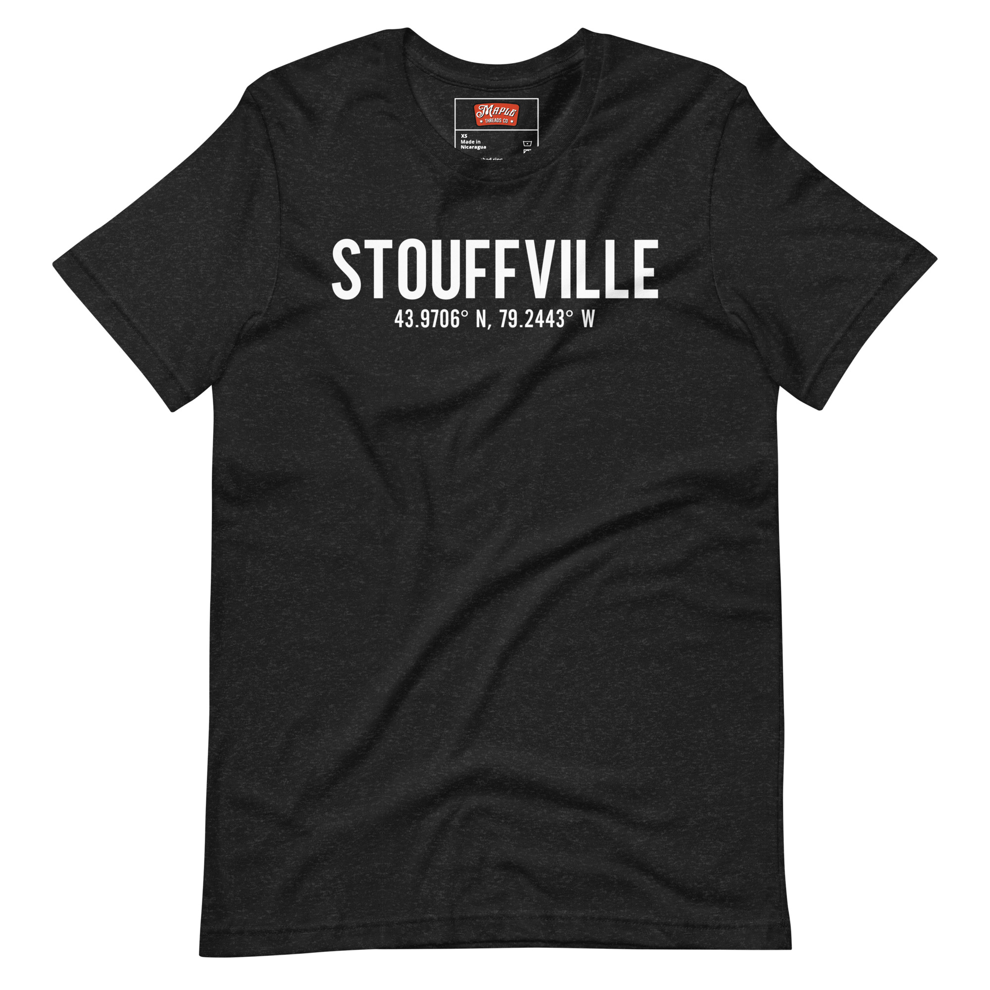 Unisex Stouffville, Ontario Coordinates T-Shirt