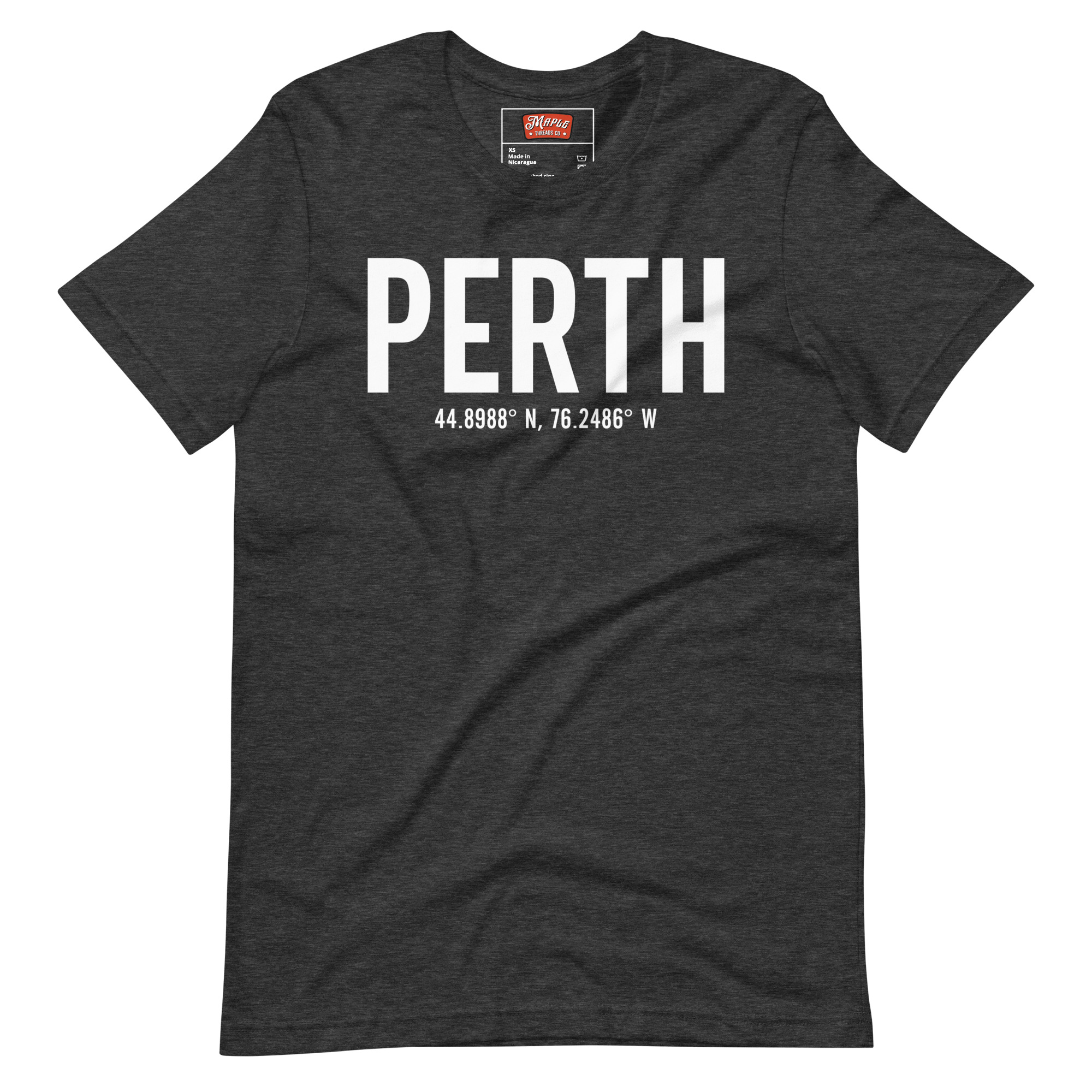 Unisex Perth, Ontario Coordinates T-Shirt - Image 4