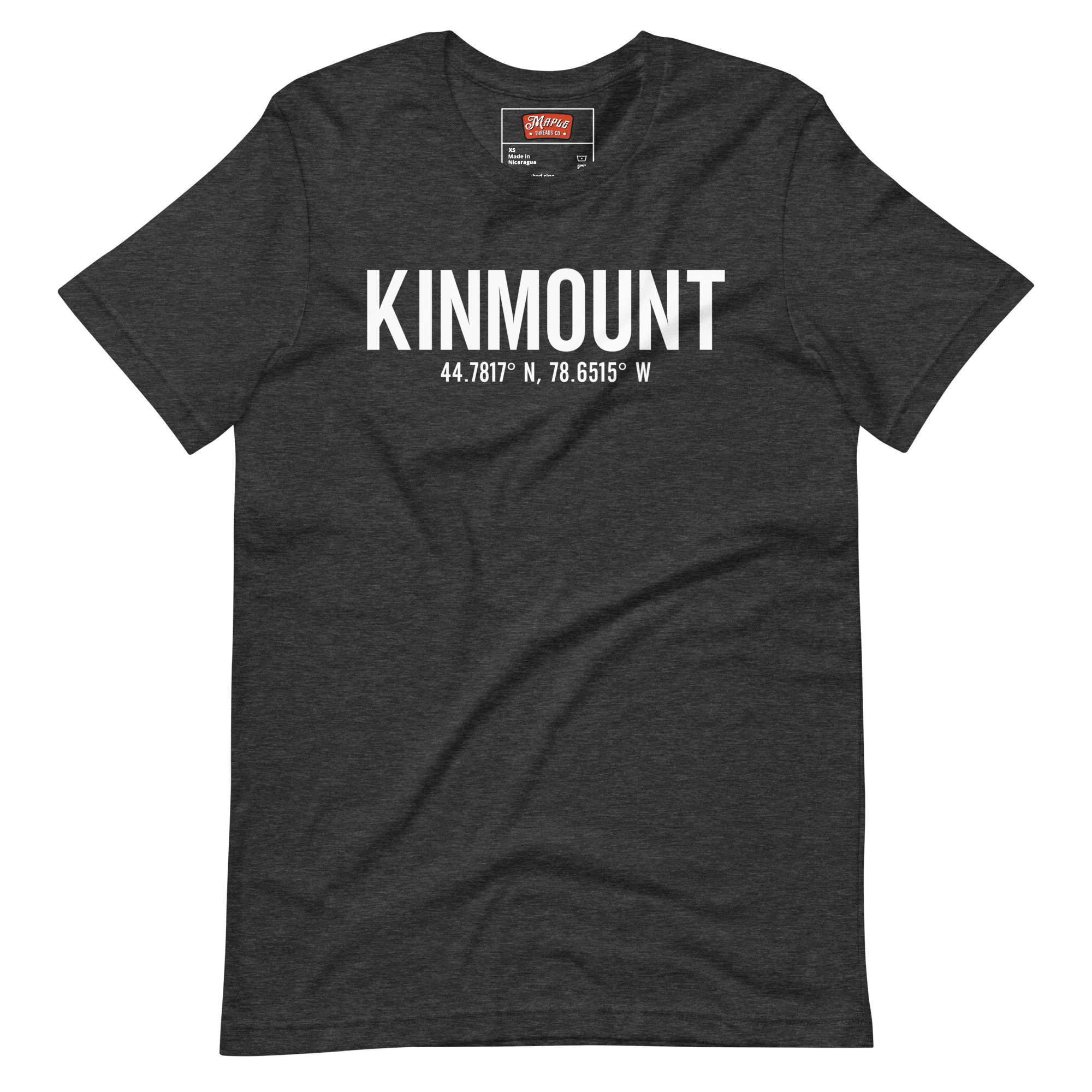 Unisex Kinmount, Ontario Coordinates T-Shirt - Image 7