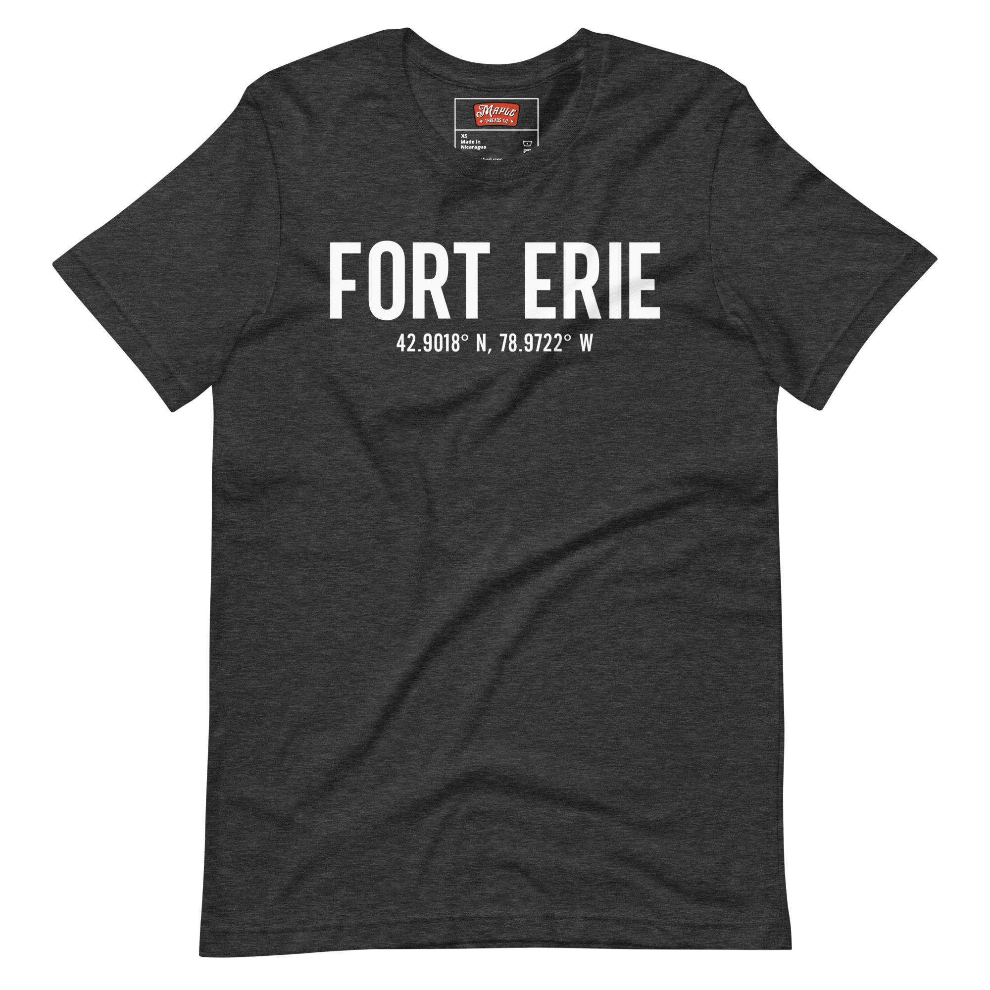 Unisex Fort Erie, Ontario Coordinates T-Shirt - Image 4