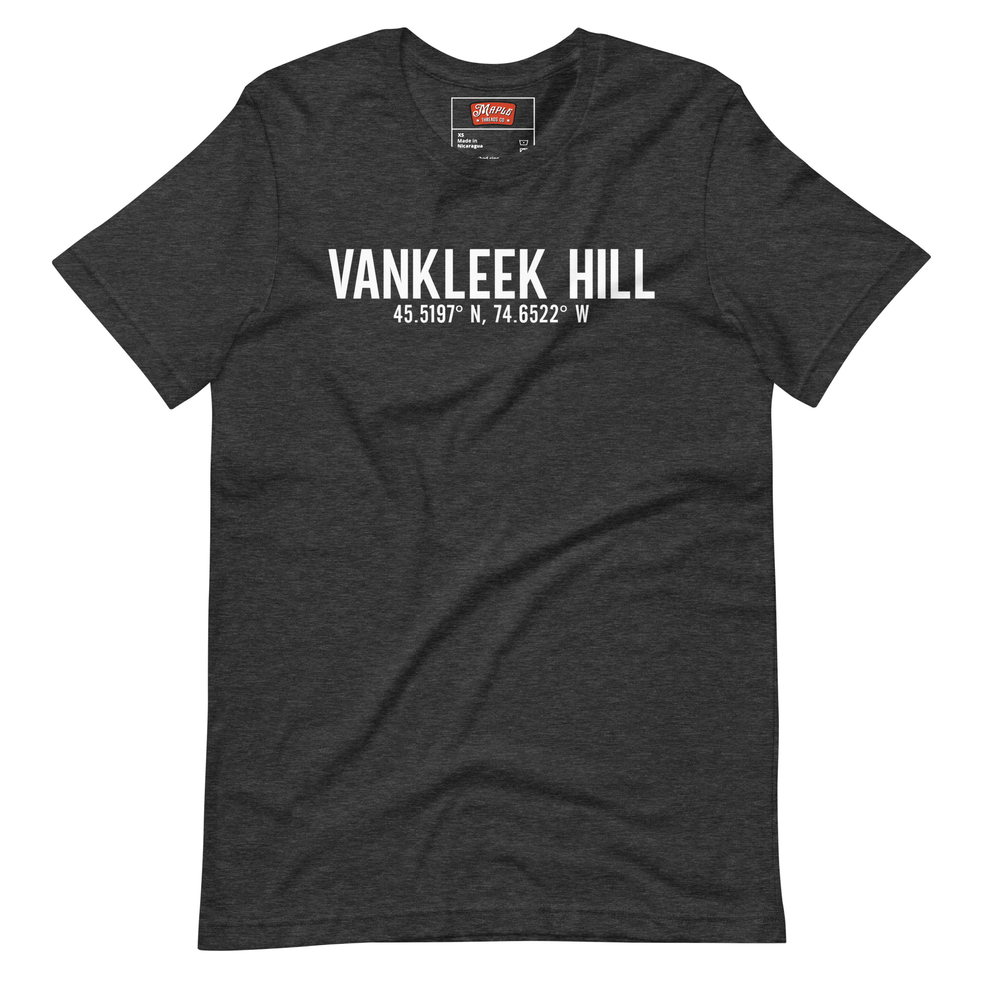 Unisex Vankleek Hill, Ontario Coordinates T-Shirt - Image 4