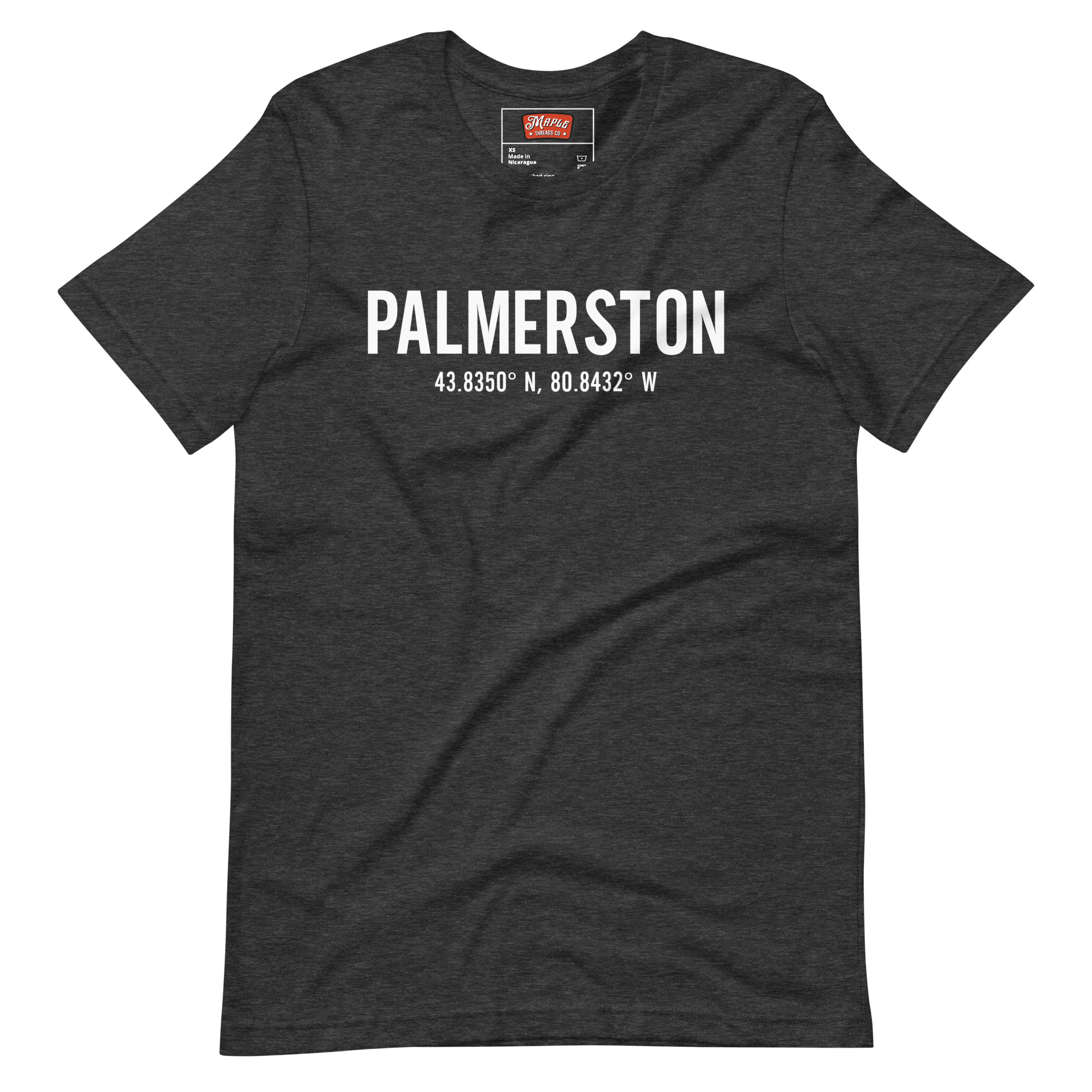 Unisex Palmerston, Ontario Coordinates T-Shirt - Image 4