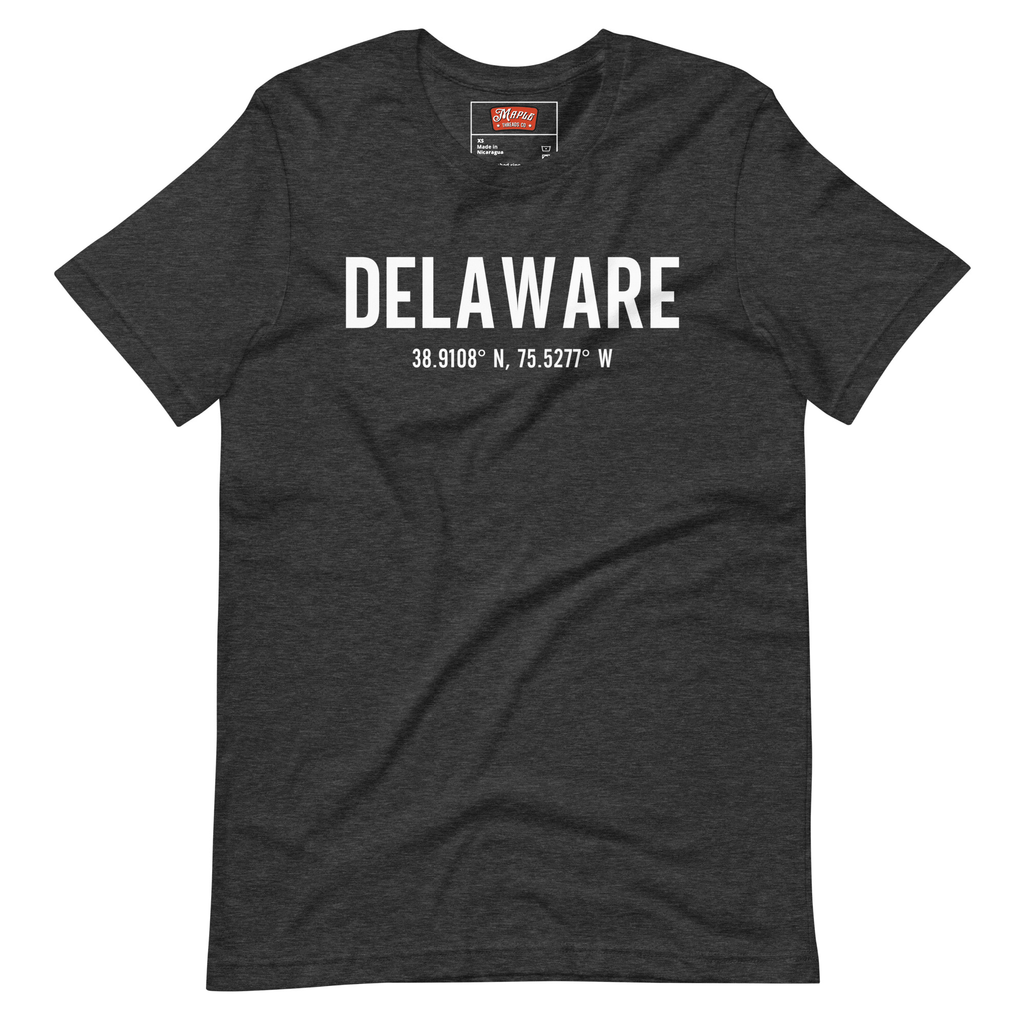 Unisex Delaware, Ontario Coordinates T-Shirt - Image 3