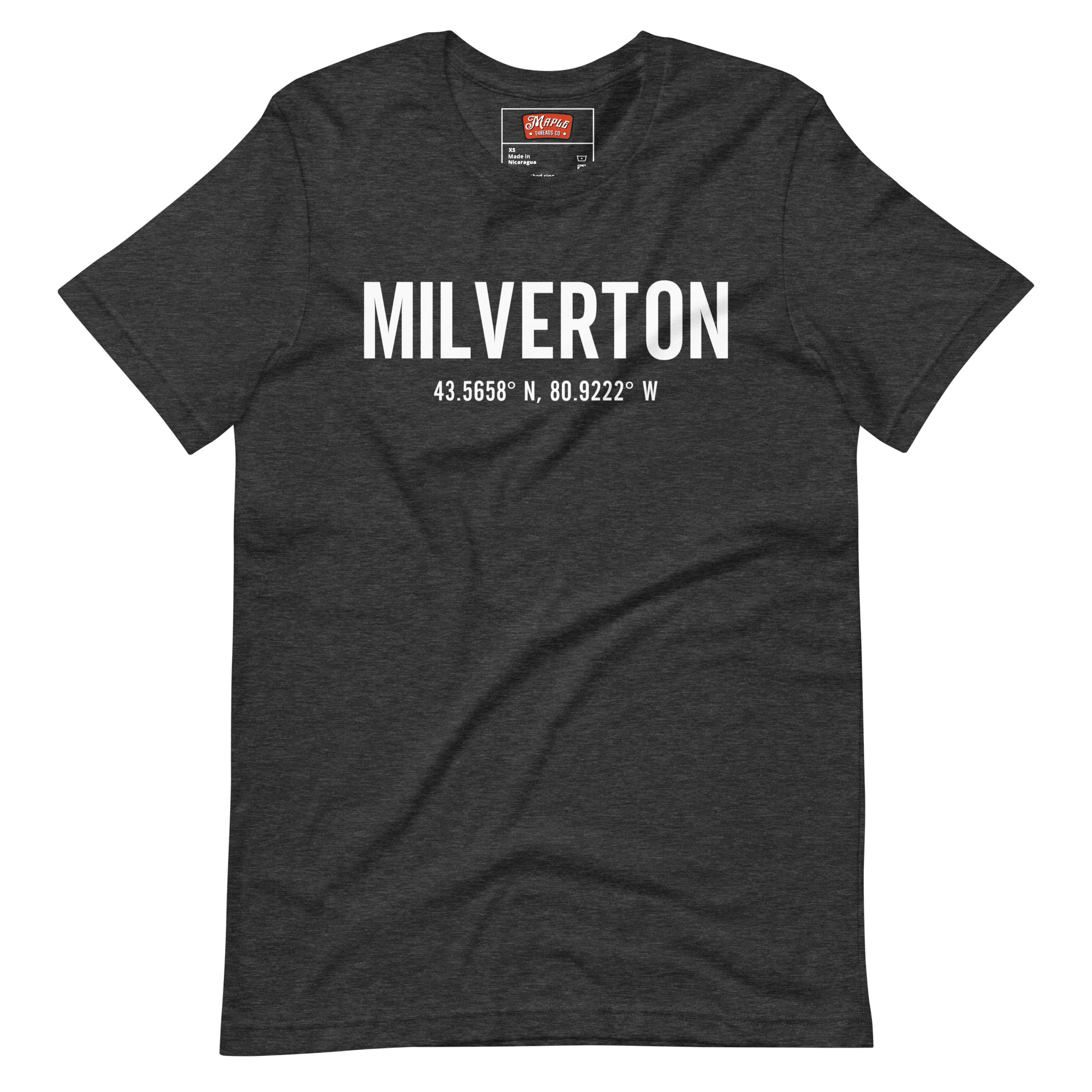 Unisex Milverton, Ontario Coordinates T-Shirt - Image 3