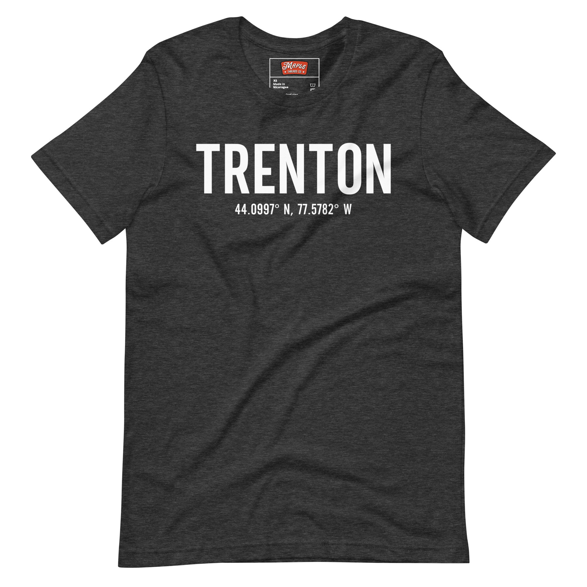 Unisex Trenton, Ontario Coordinates T-Shirt - Image 3