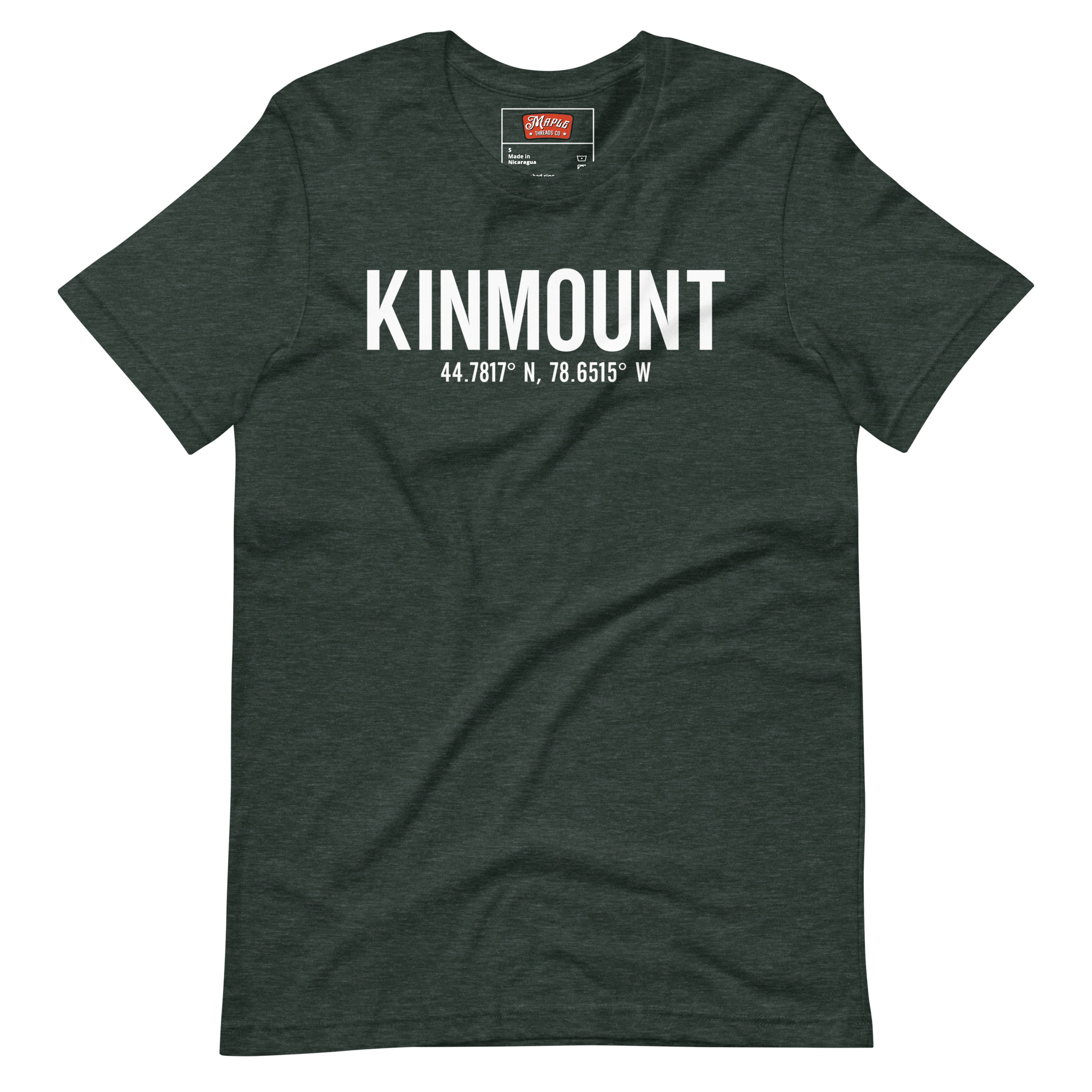 Unisex Kinmount, Ontario Coordinates T-Shirt - Image 5