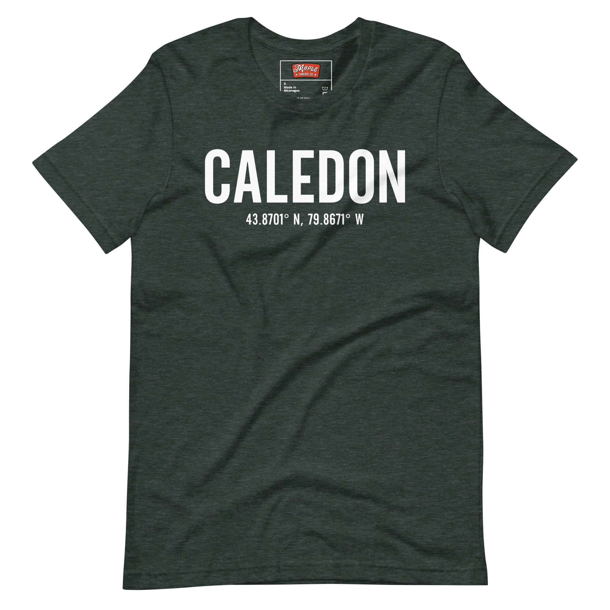 Unisex Caledon, Ontario Coordinates T-Shirt - Image 3