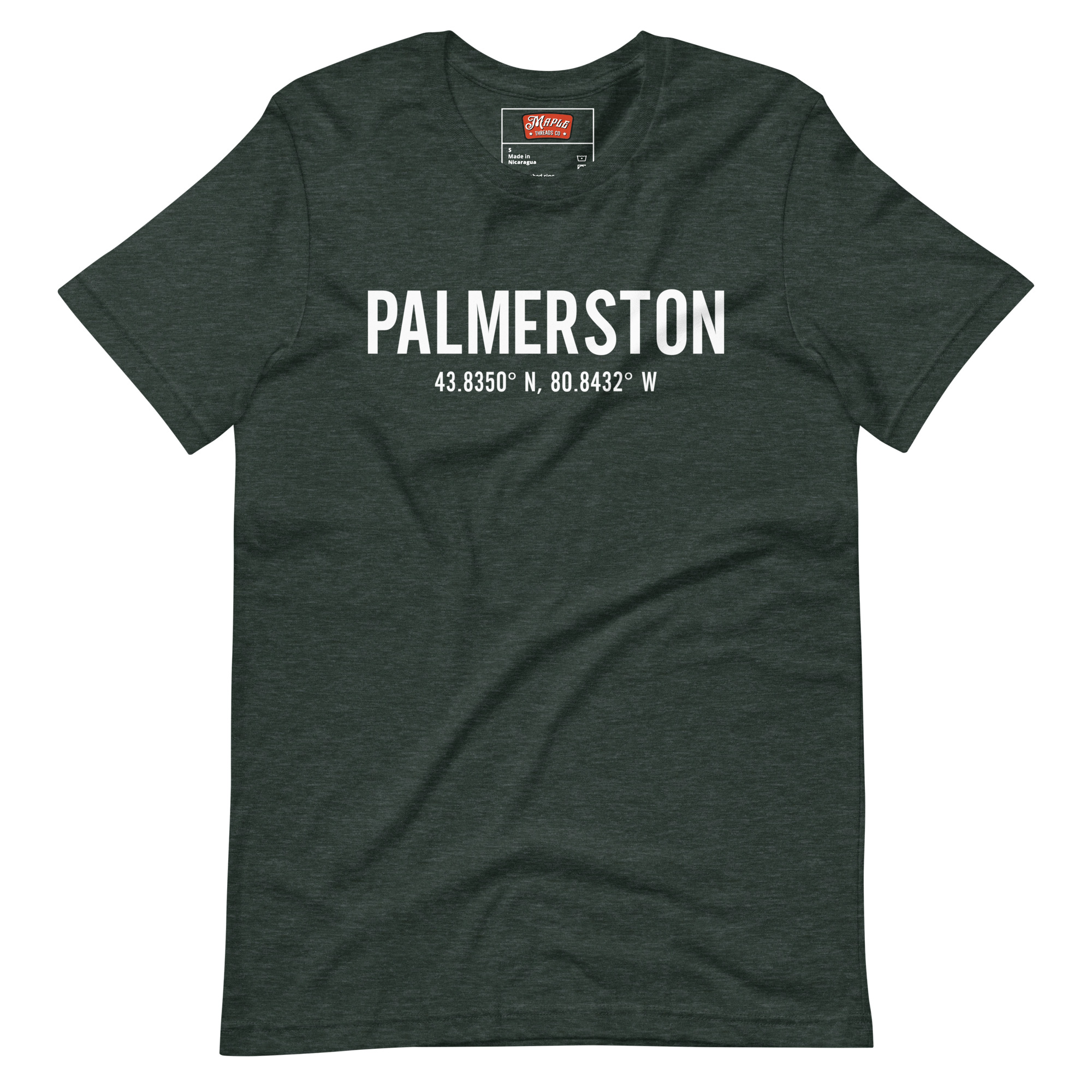 Unisex Palmerston, Ontario Coordinates T-Shirt - Image 3