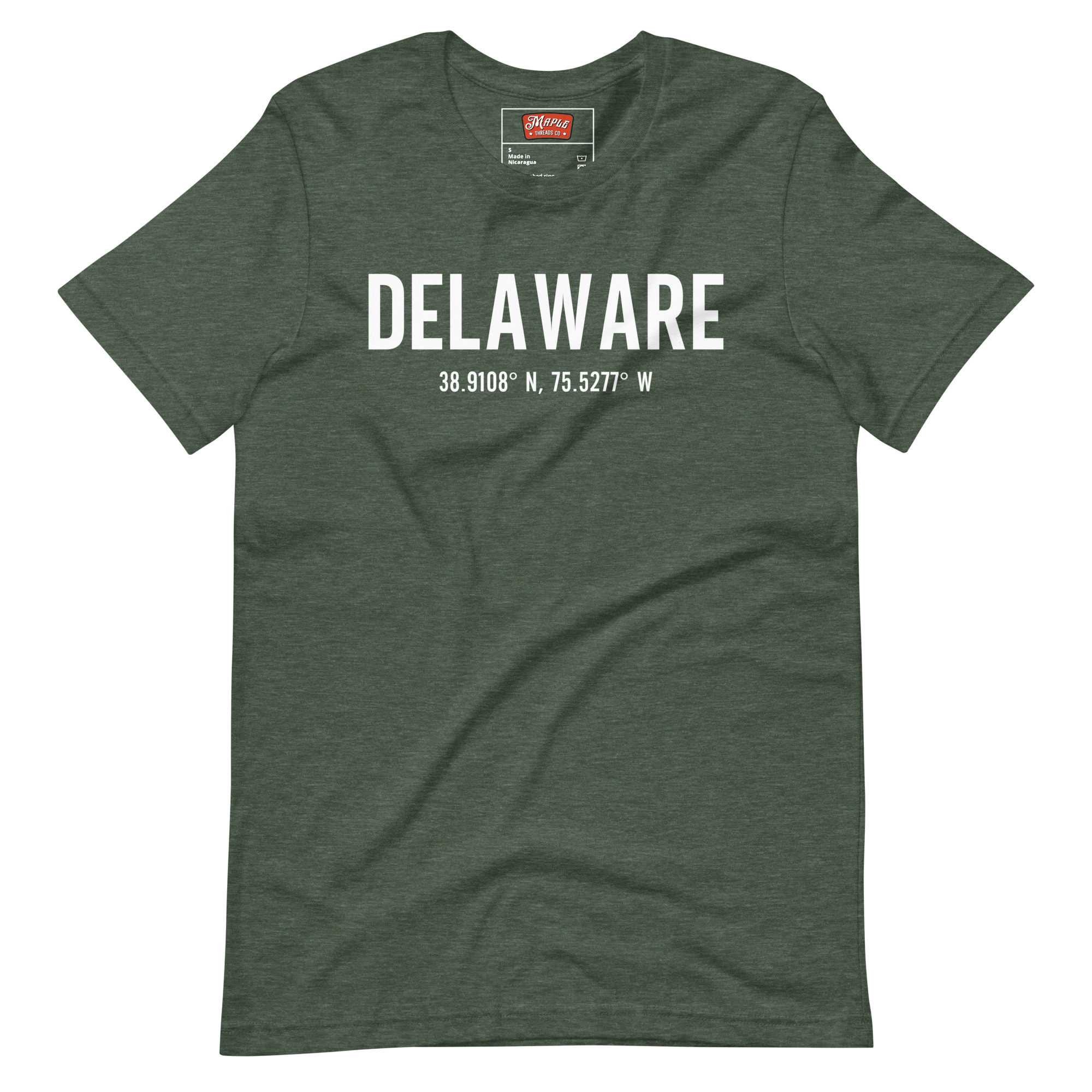 Unisex Delaware, Ontario Coordinates T-Shirt - Image 4