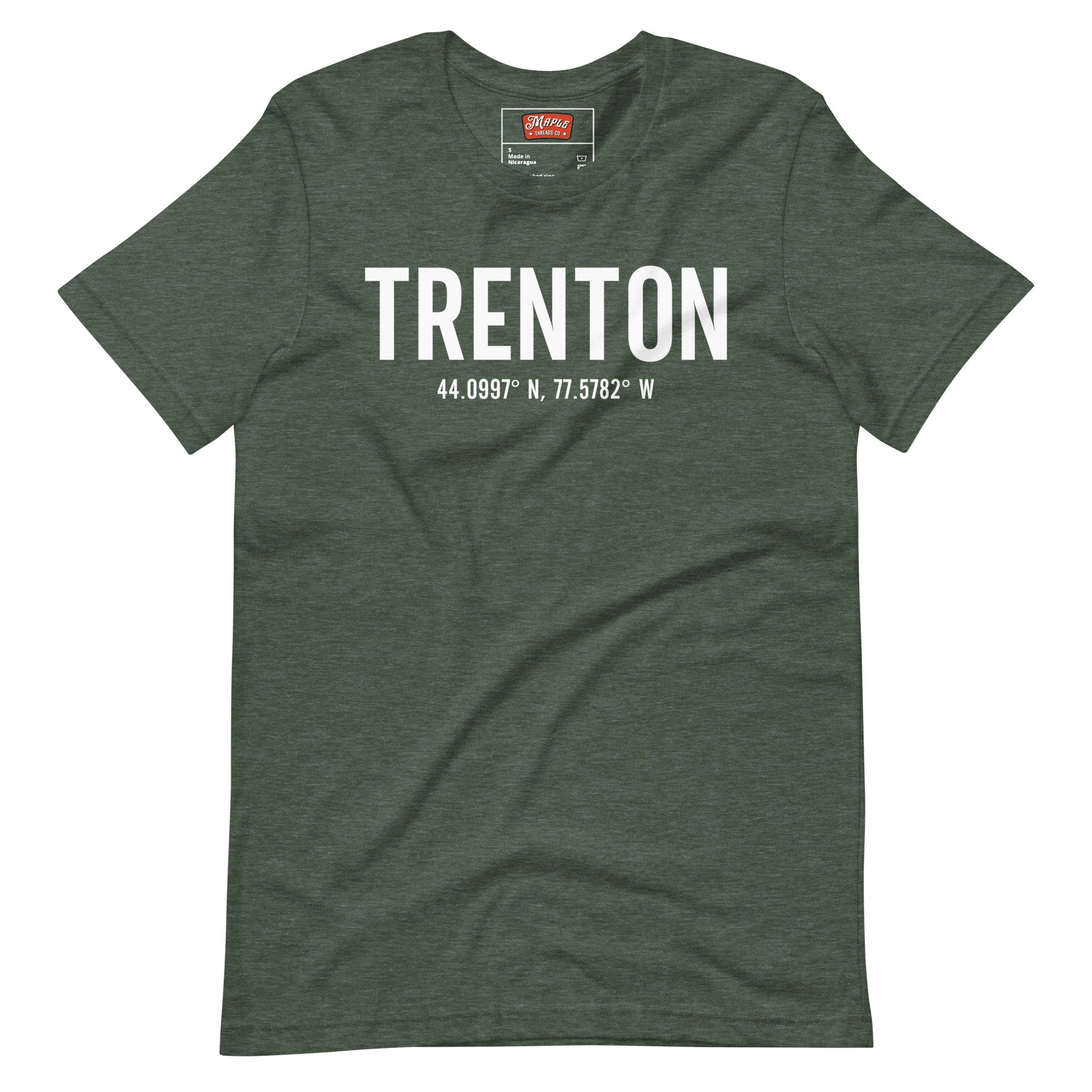 Unisex Trenton, Ontario Coordinates T-Shirt - Image 4