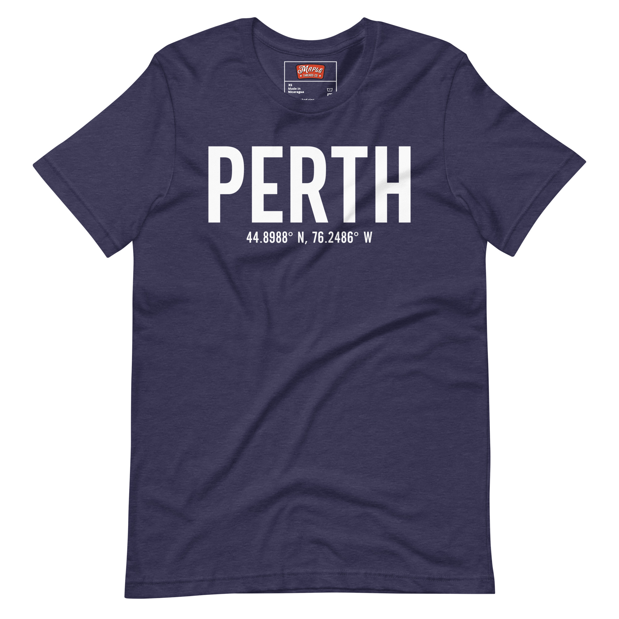 Unisex Perth, Ontario Coordinates T-Shirt - Image 2