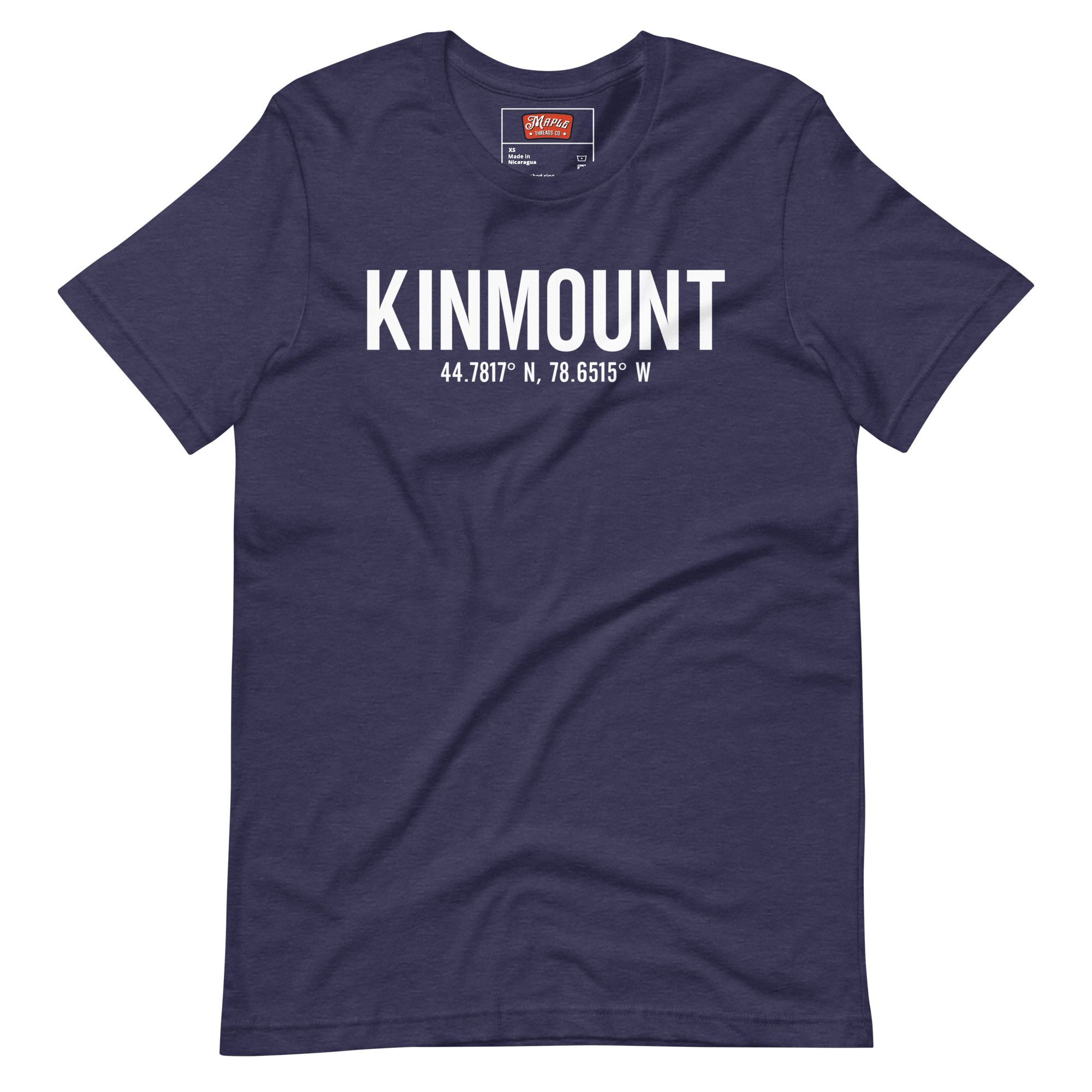 Unisex Kinmount, Ontario Coordinates T-Shirt - Image 3