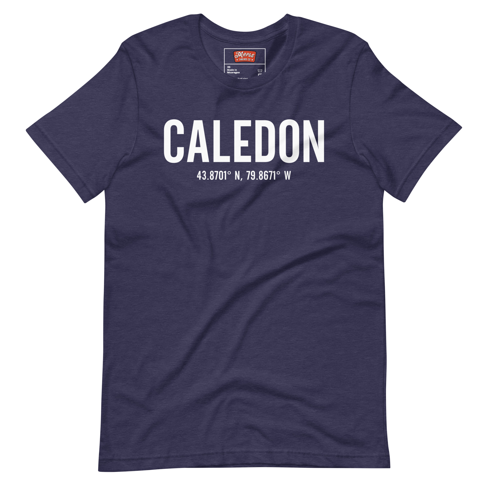 Unisex Caledon, Ontario Coordinates T-Shirt - Image 2