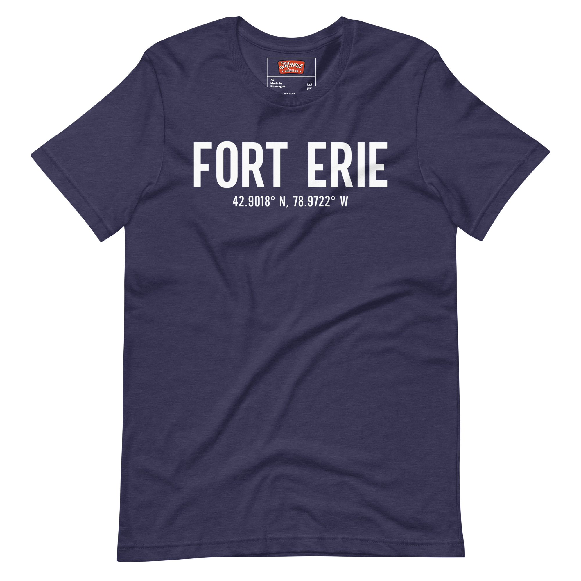 Unisex Fort Erie, Ontario Coordinates T-Shirt - Image 2