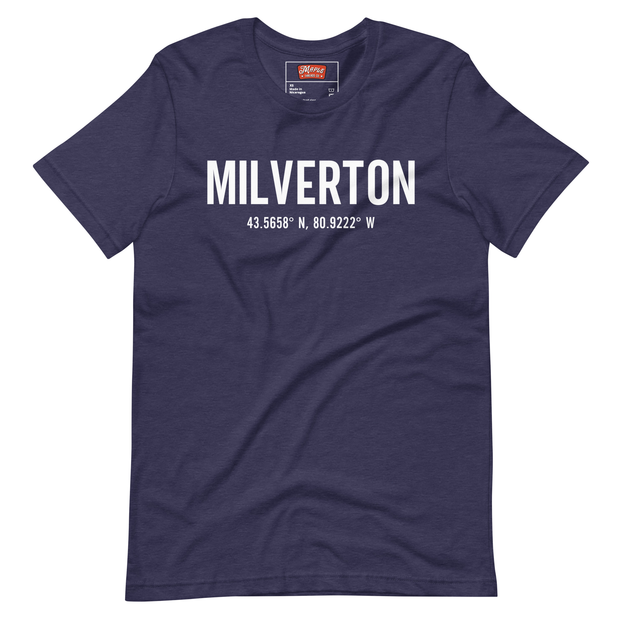 Unisex Milverton, Ontario Coordinates T-Shirt - Image 2
