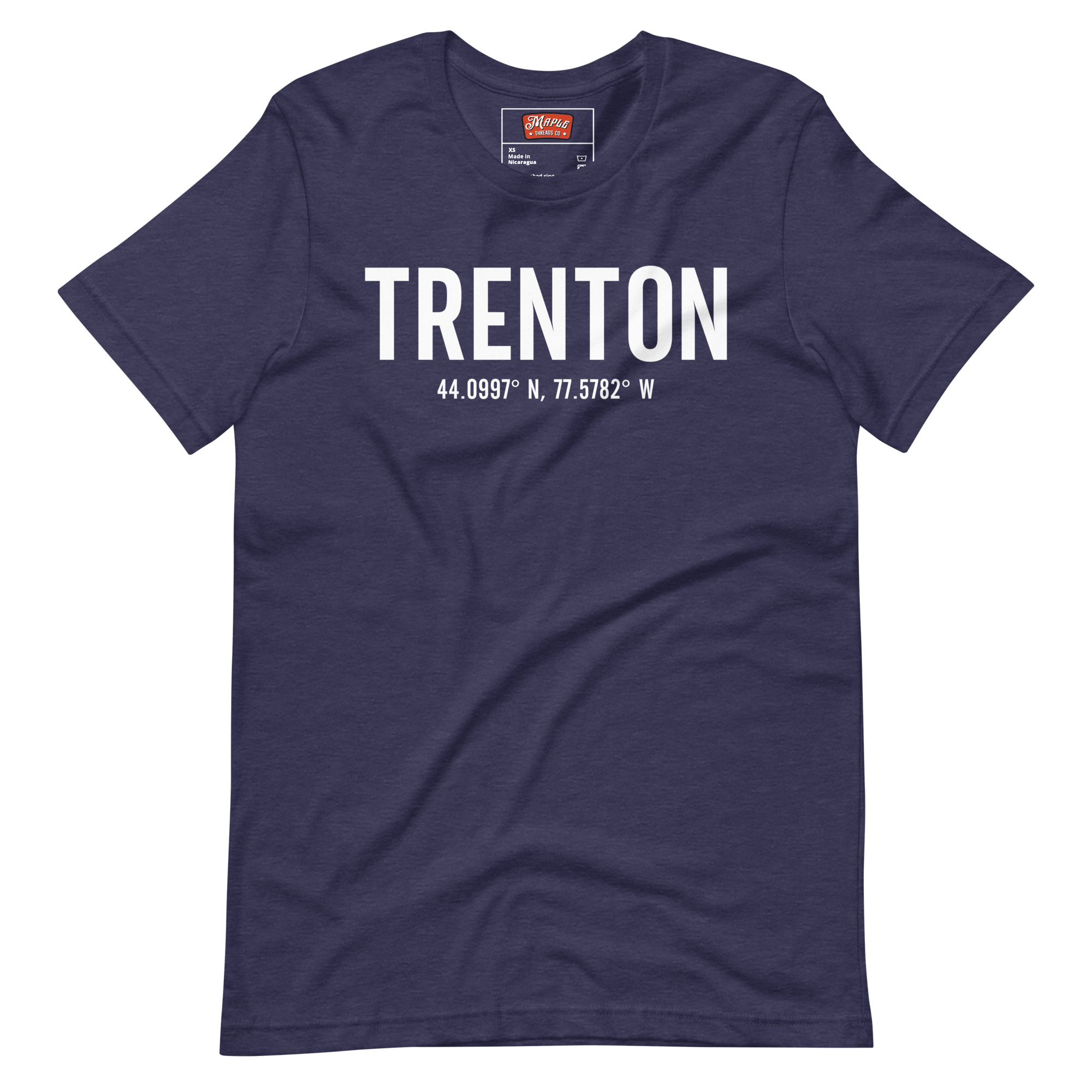 Unisex Trenton, Ontario Coordinates T-Shirt - Image 2