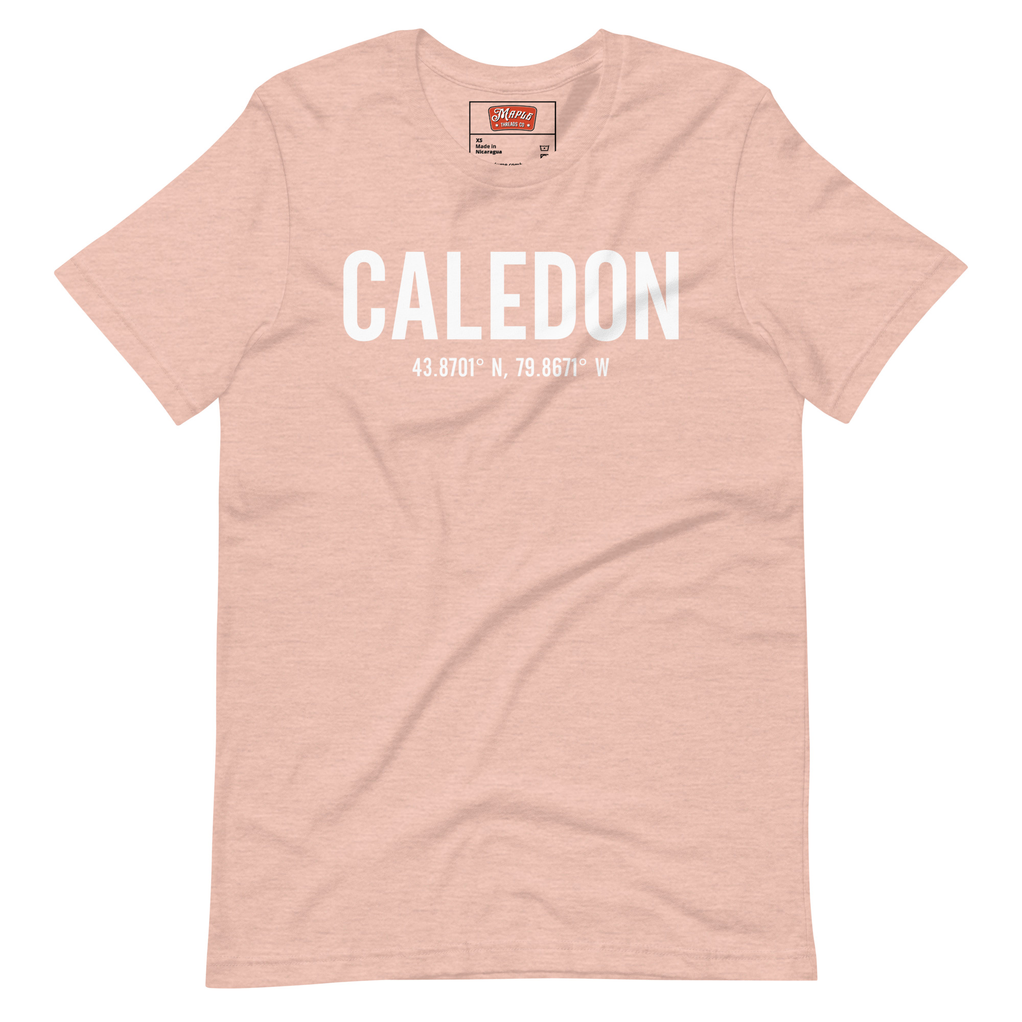 Unisex Caledon, Ontario Coordinates T-Shirt - Image 8