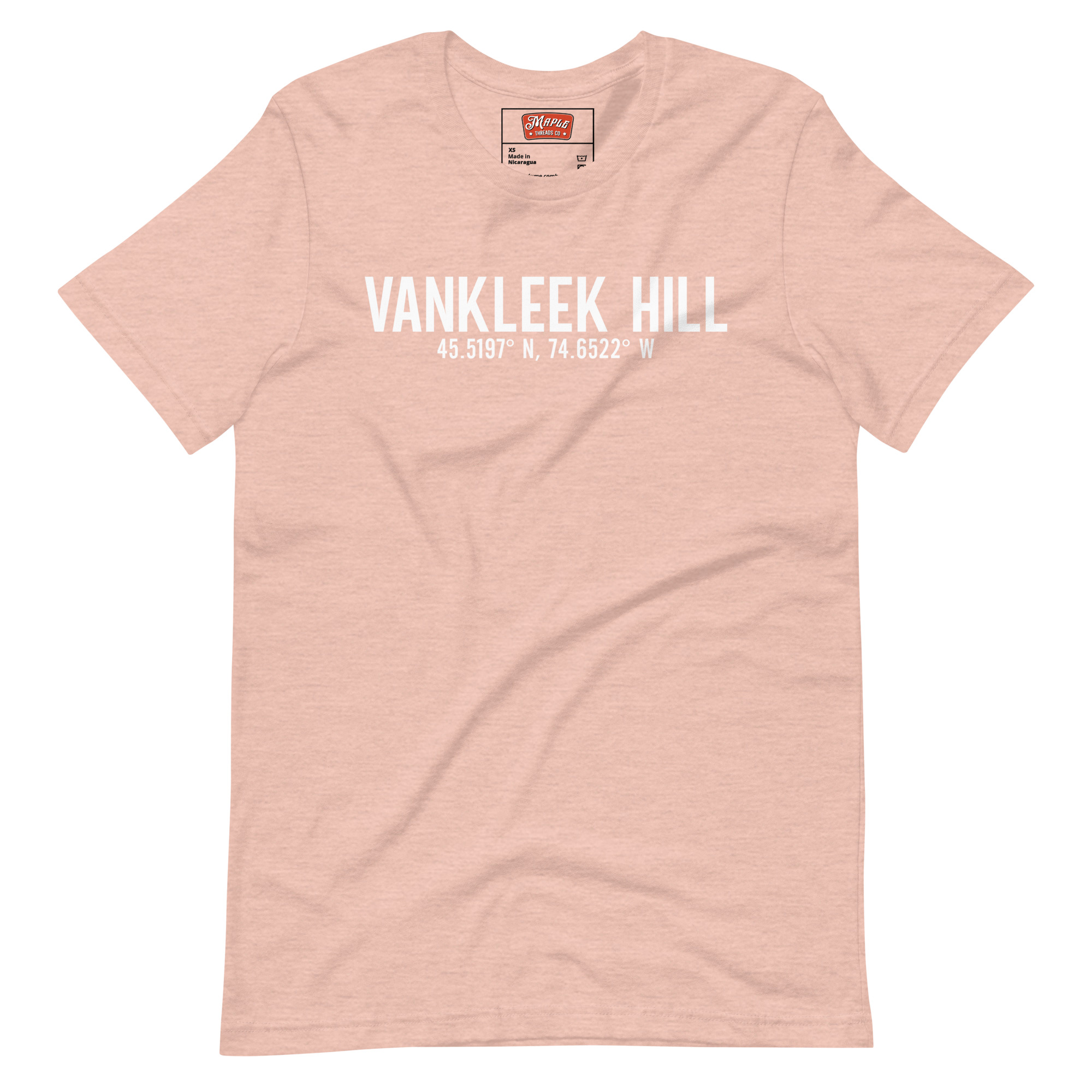 Unisex Vankleek Hill, Ontario Coordinates T-Shirt - Image 8