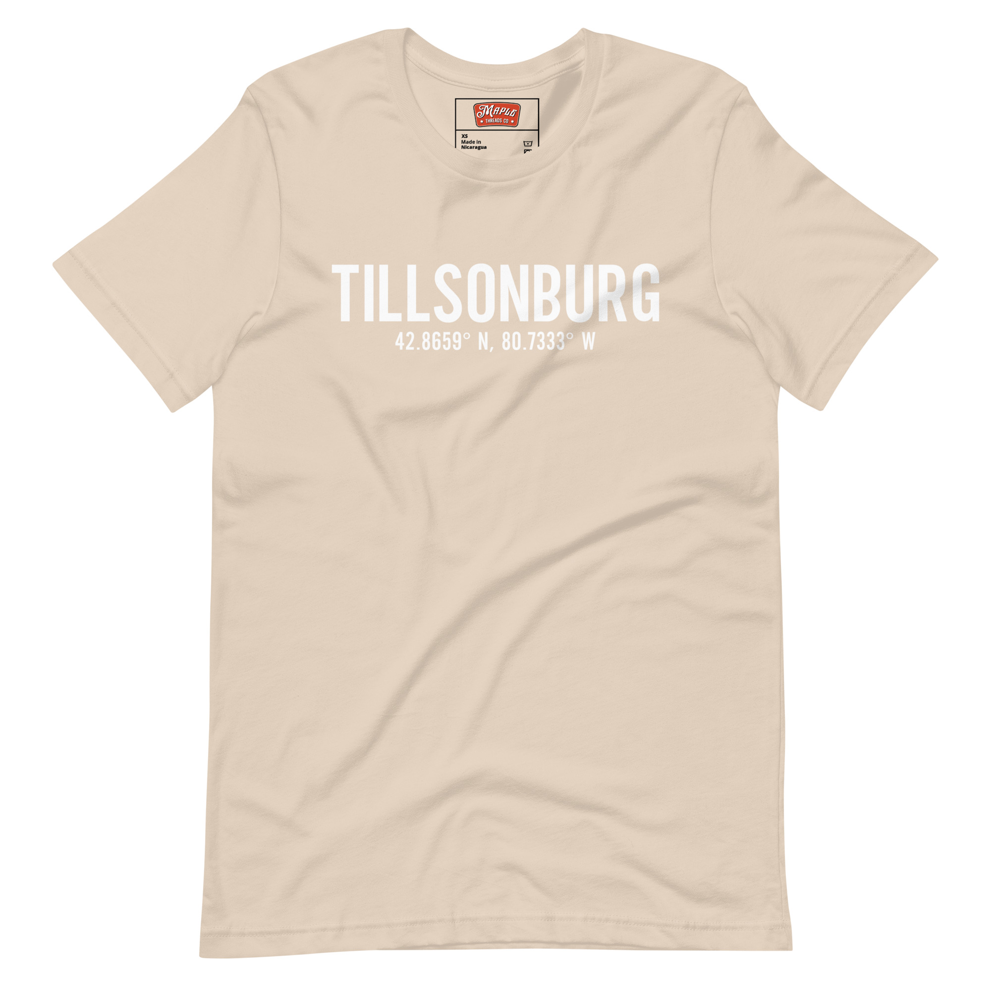 Unisex Tillsonburg, Ontario Coordinates T-Shirt - Image 9