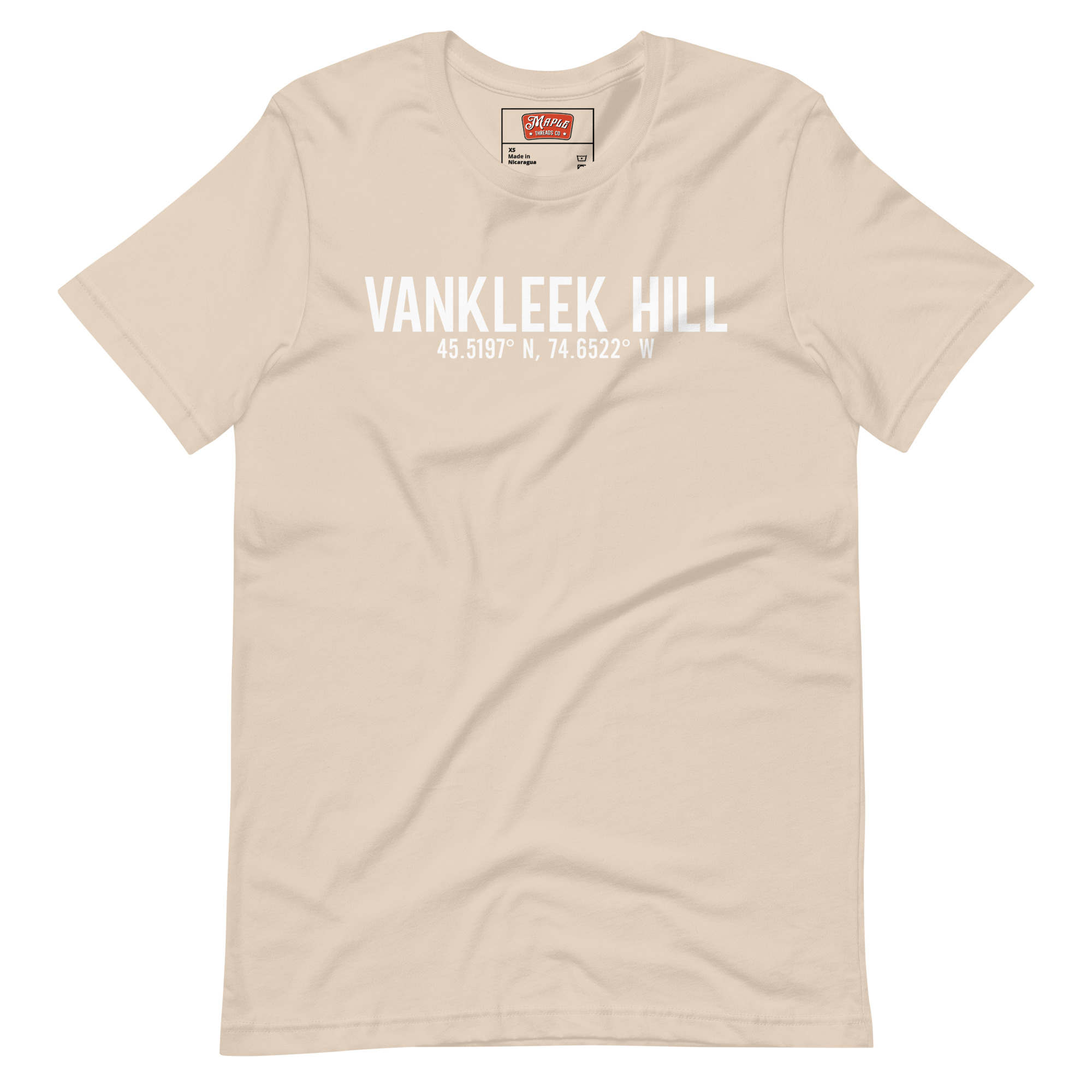 Unisex Vankleek Hill, Ontario Coordinates T-Shirt - Image 9